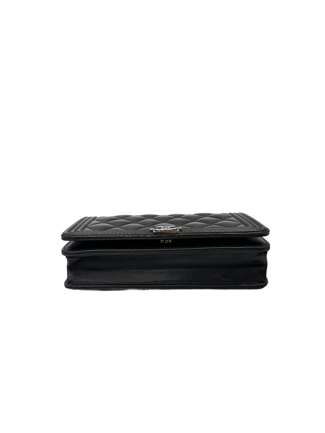 Chanel LeBoy Black Quilted Leather Wallet On Chain(30***42) CC2162