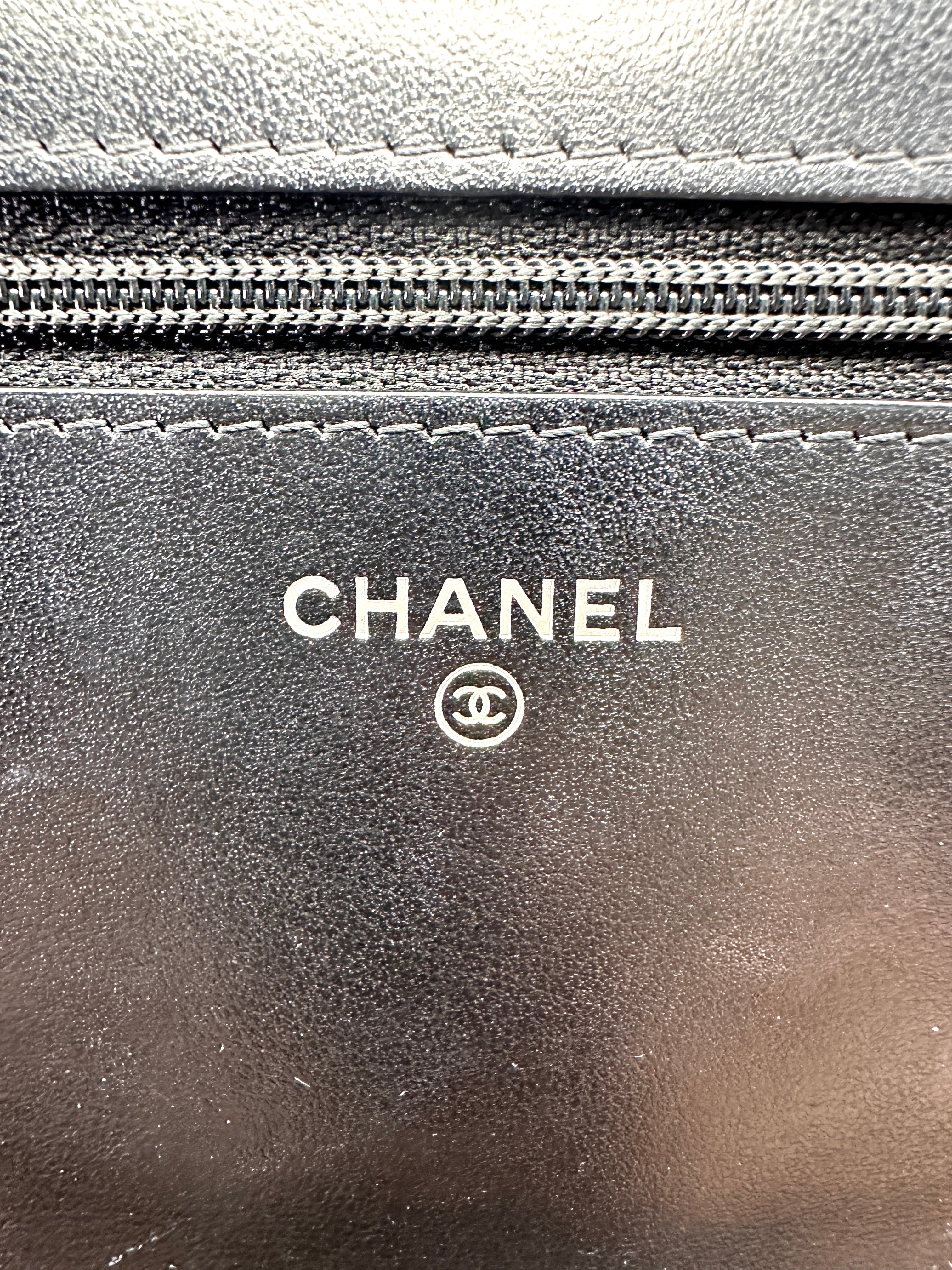 Chanel LeBoy Black Quilted Leather Wallet On Chain(30***42) CC2162