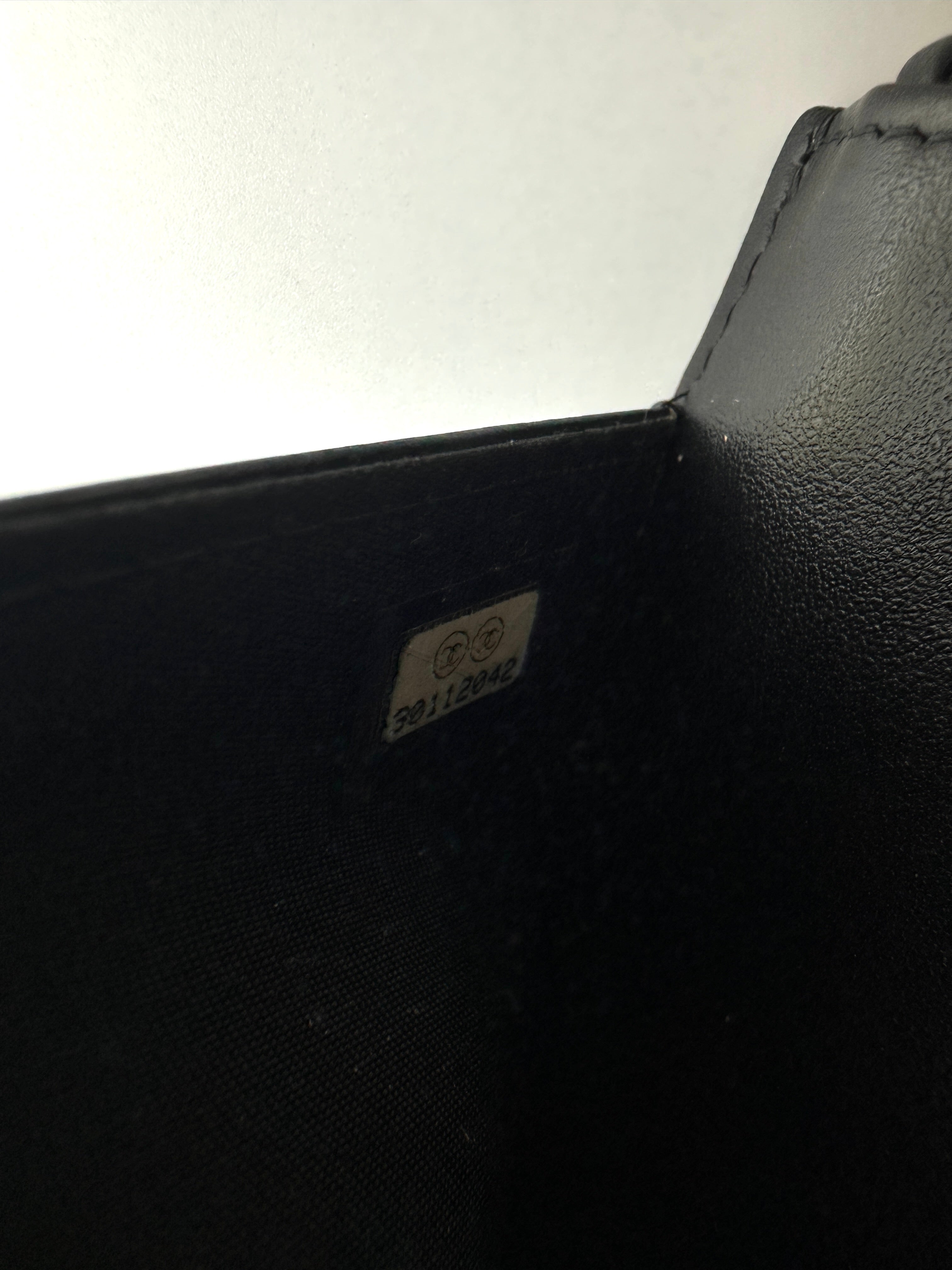 Chanel LeBoy Black Quilted Leather Wallet On Chain(30***42) CC2162