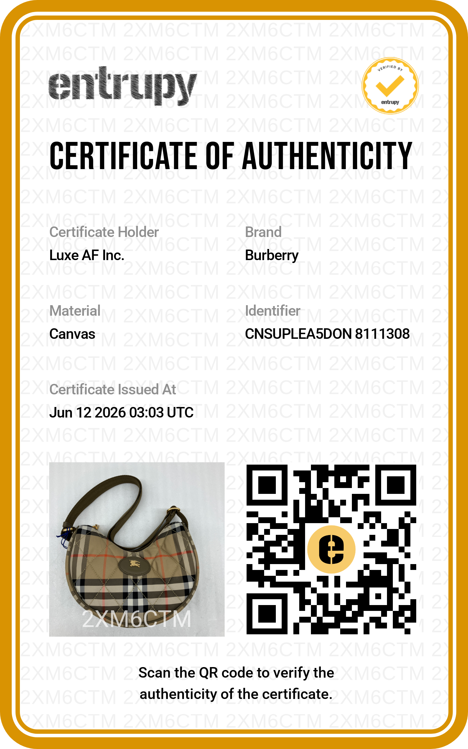 Burberry Horseshoe Check Quilted Canvas Hobo Bag BRA