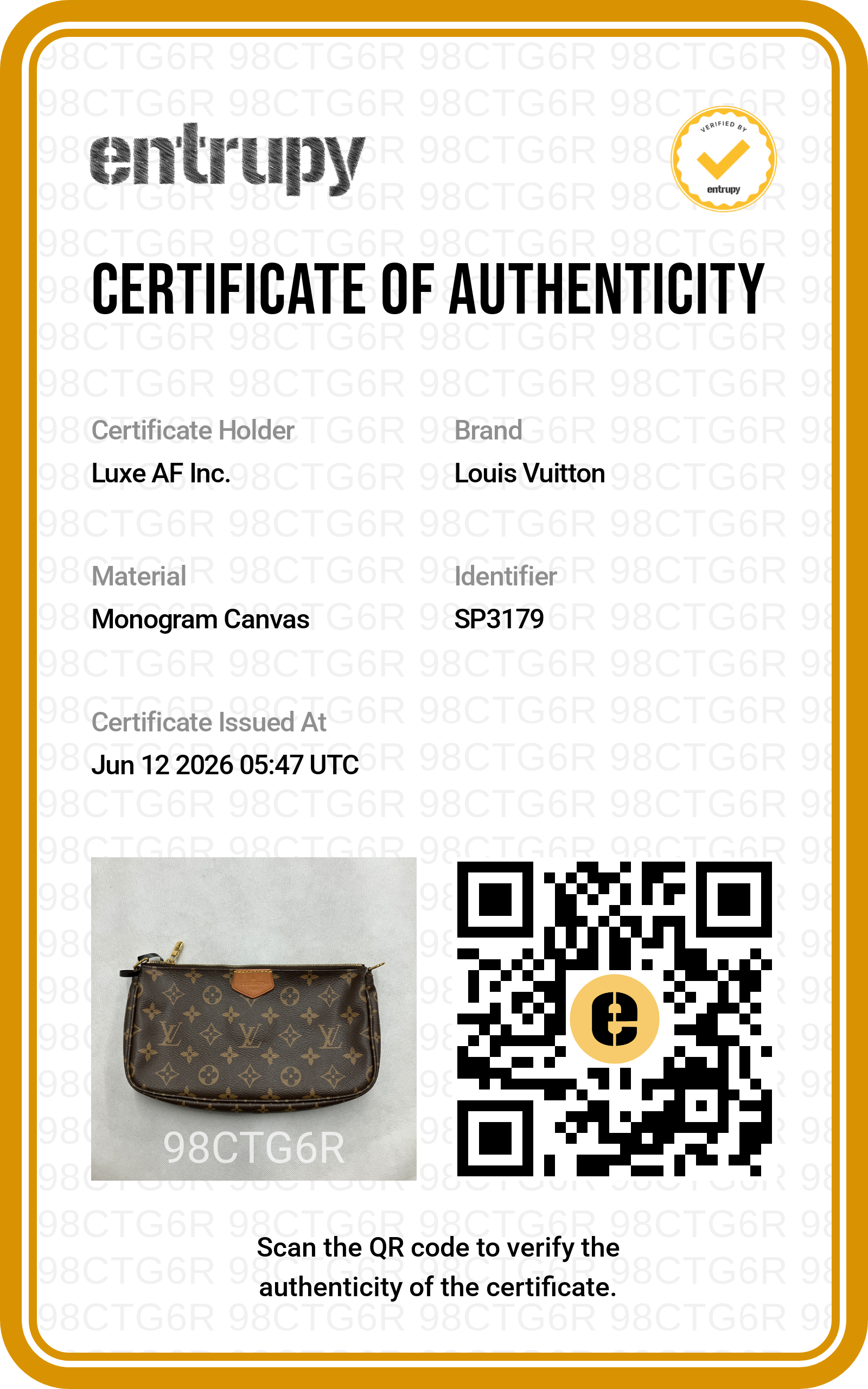 Louis Vuitton Brown Monogram Canvas Multi Pochette Accessoires LV3031