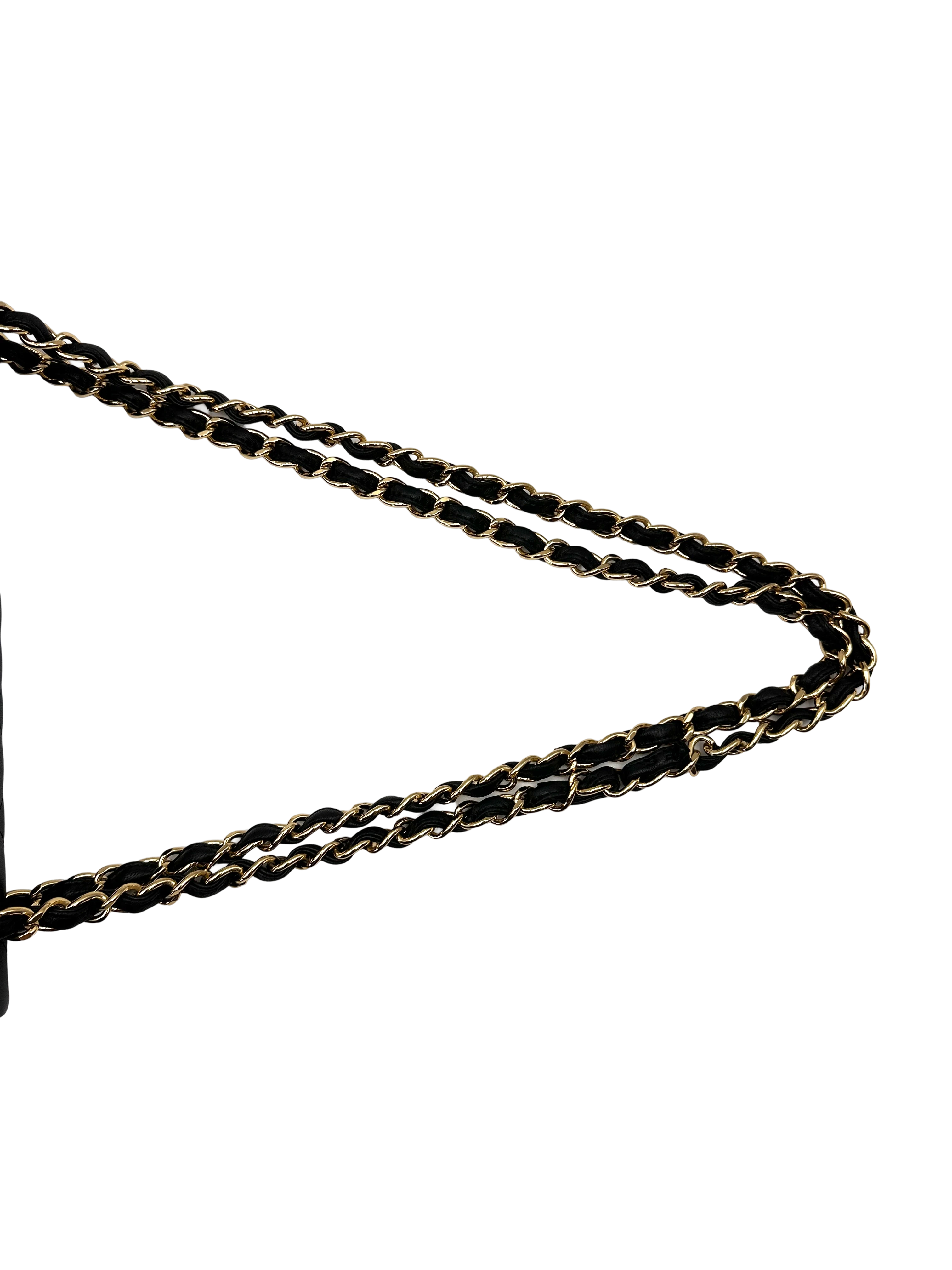 Chanel Classic Flap Black Quilted Leather Jumbo Shoulder Bag With Gold Buckle(15***82) CC2164