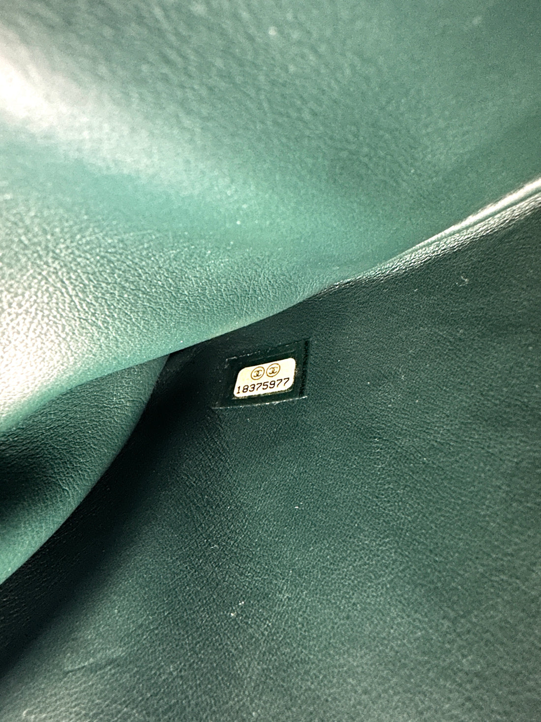 Chanel Green Embossed Lizard Leather Shoulder Bag(18***77) IRIS243