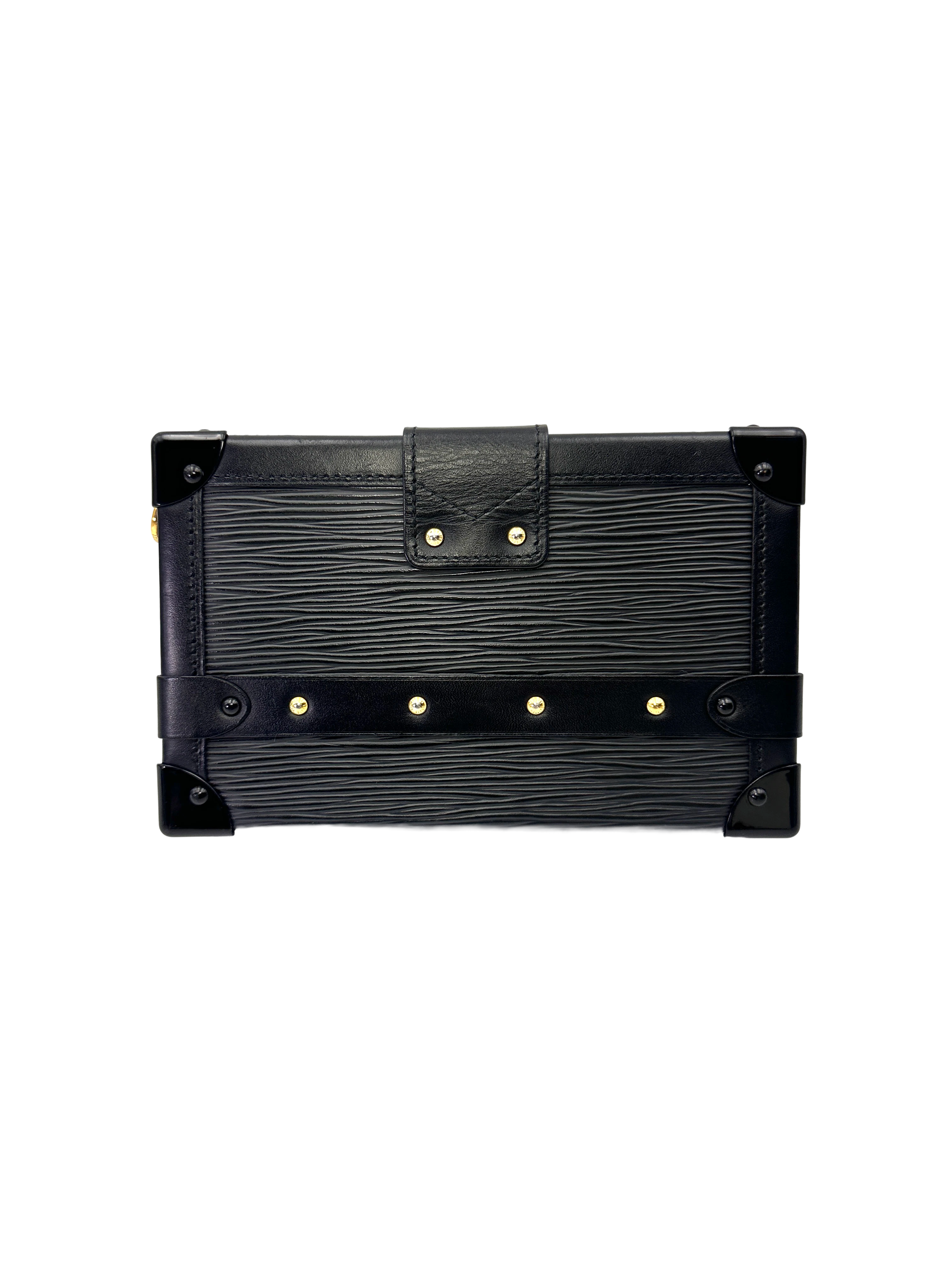 Louis Vuitton Petite Malle Black Epi Leather Shoulder Bag LV3032