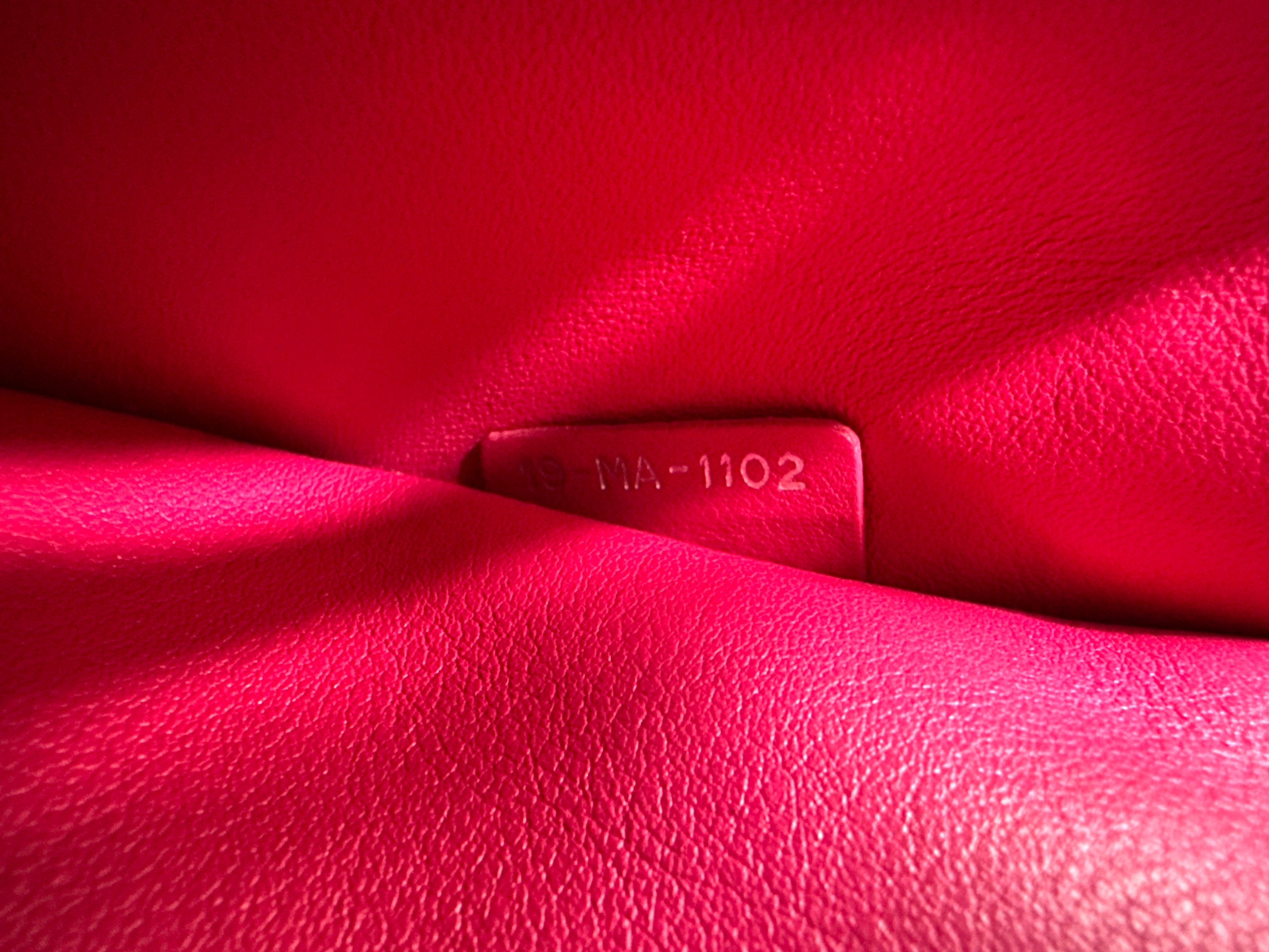 Christian Dior Diorissimo Blue Leather Shoulder Bag DR800