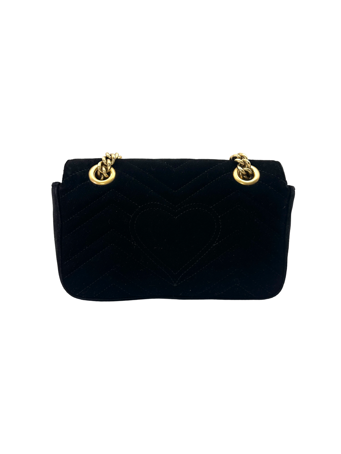 Gucci GG Marmont Black Velvet Shoulder Bag GG1323
