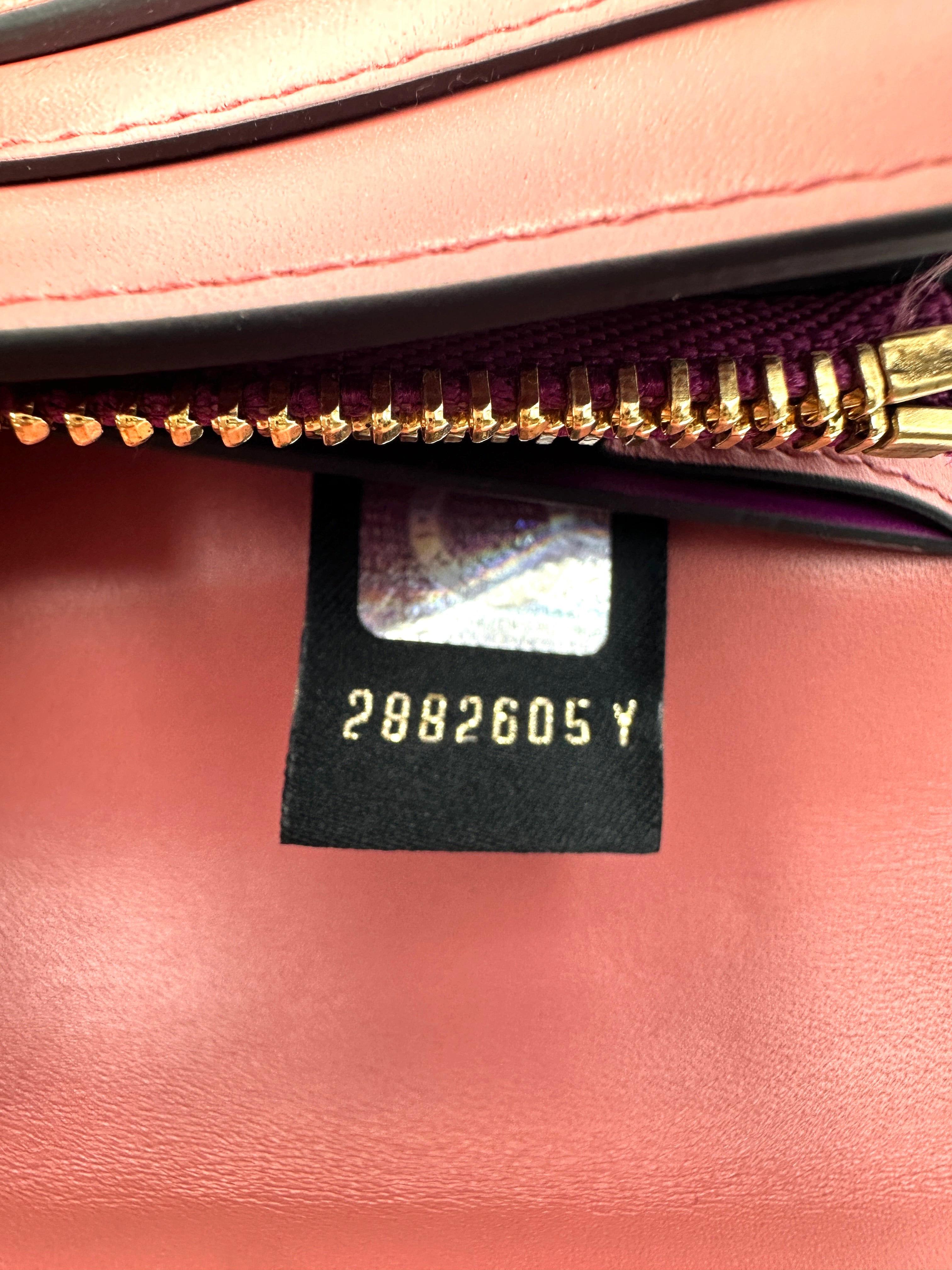 Bvlgari Serpenti Forever Pink Leather Long Wallet BS47
