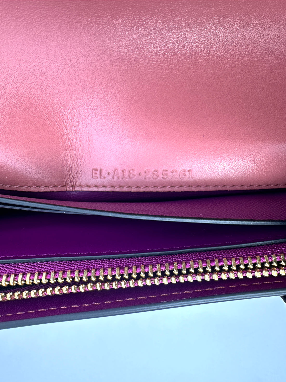 Bvlgari Serpenti Forever Pink Leather Long Wallet BS47