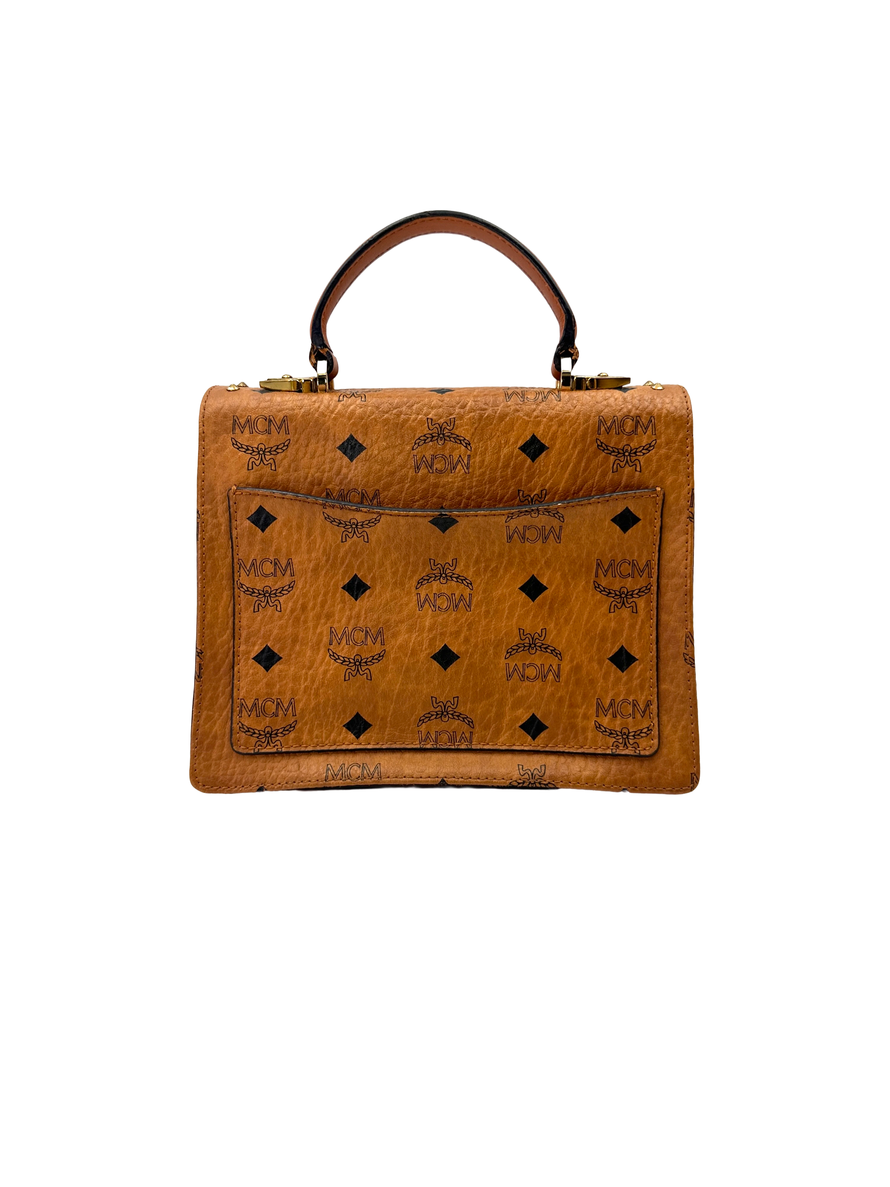 MCM pattricia Visetos Handle Bag MCM45