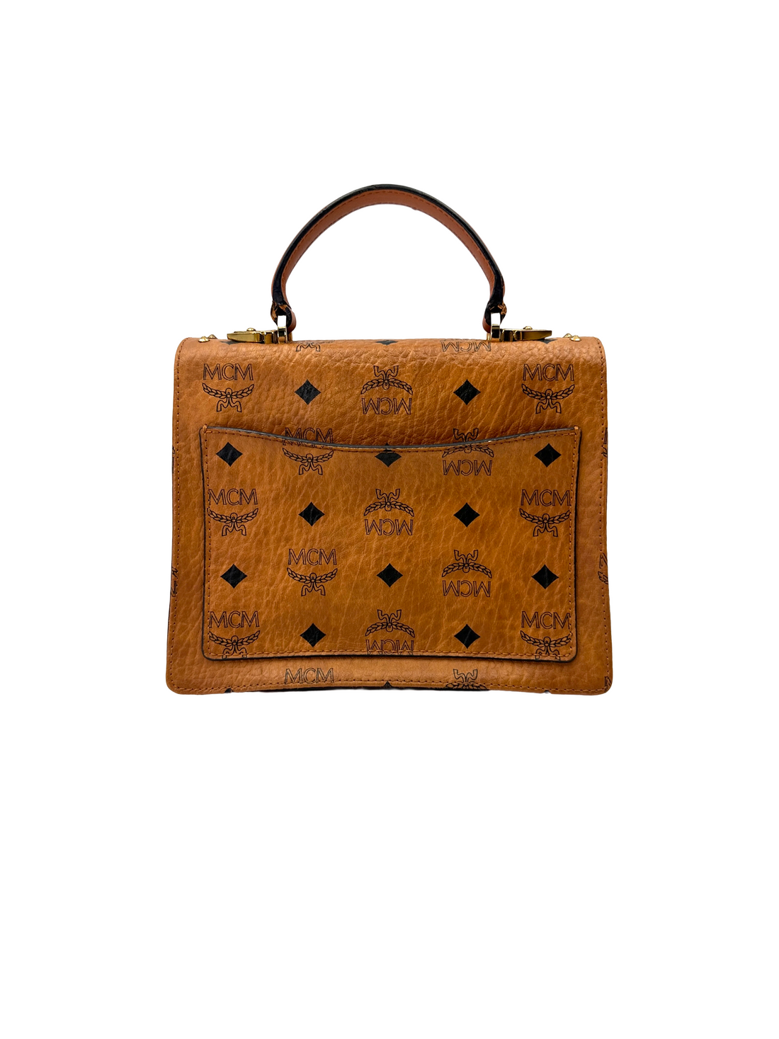 MCM pattricia Visetos Handle Bag MCM45