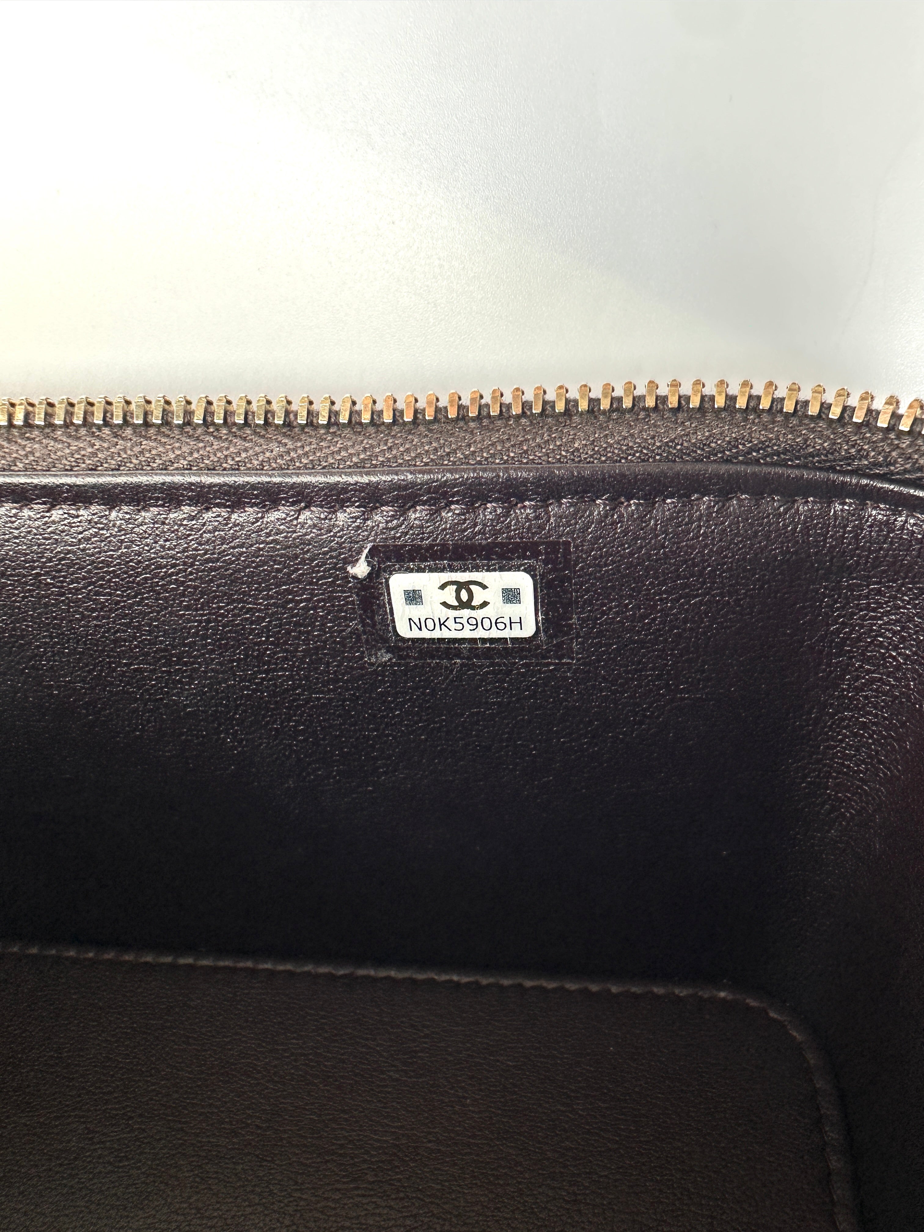 Chanel Black Quilted Lambskin Vanity Case With Gold Hardware(N0***6H) CC2169
