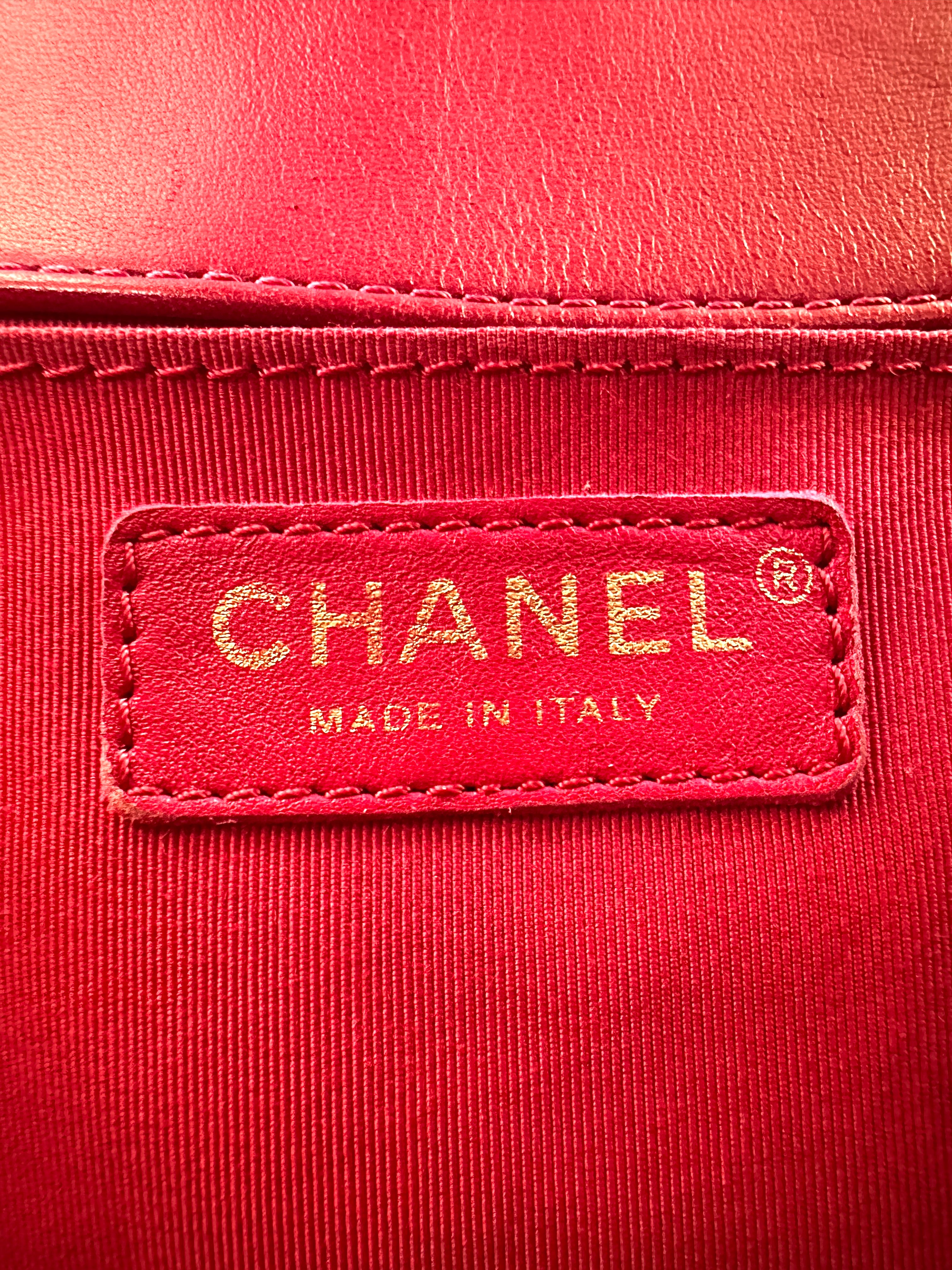 Chanel LeBoy Rose Pink Chevron Quilted Leather Medium Size Flap Bag With Gold Buckle(23***01) CC2168
