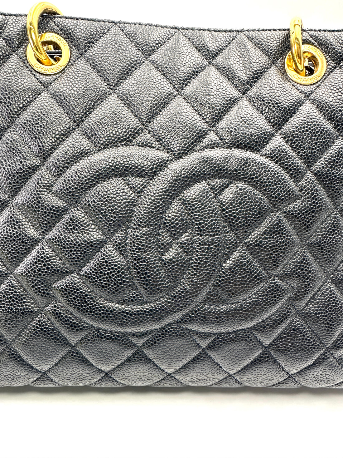 Chanel GST Black Quilted Leather Handle Bag(14***85) CC2170