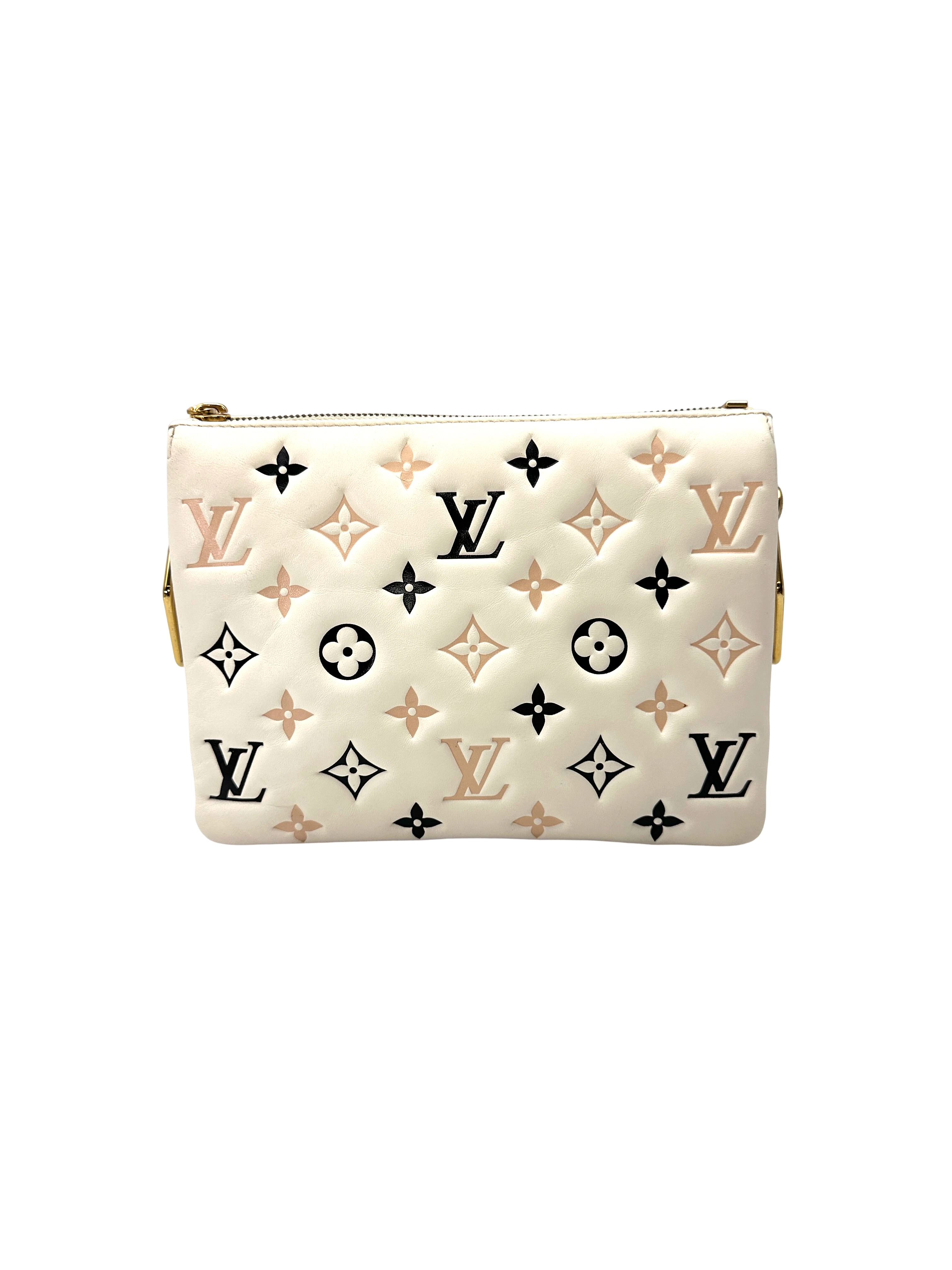 Louis Vuitton Coussin BB Tricolor Monogram Embossed Puffy Leather Shoulder Bag LV3035