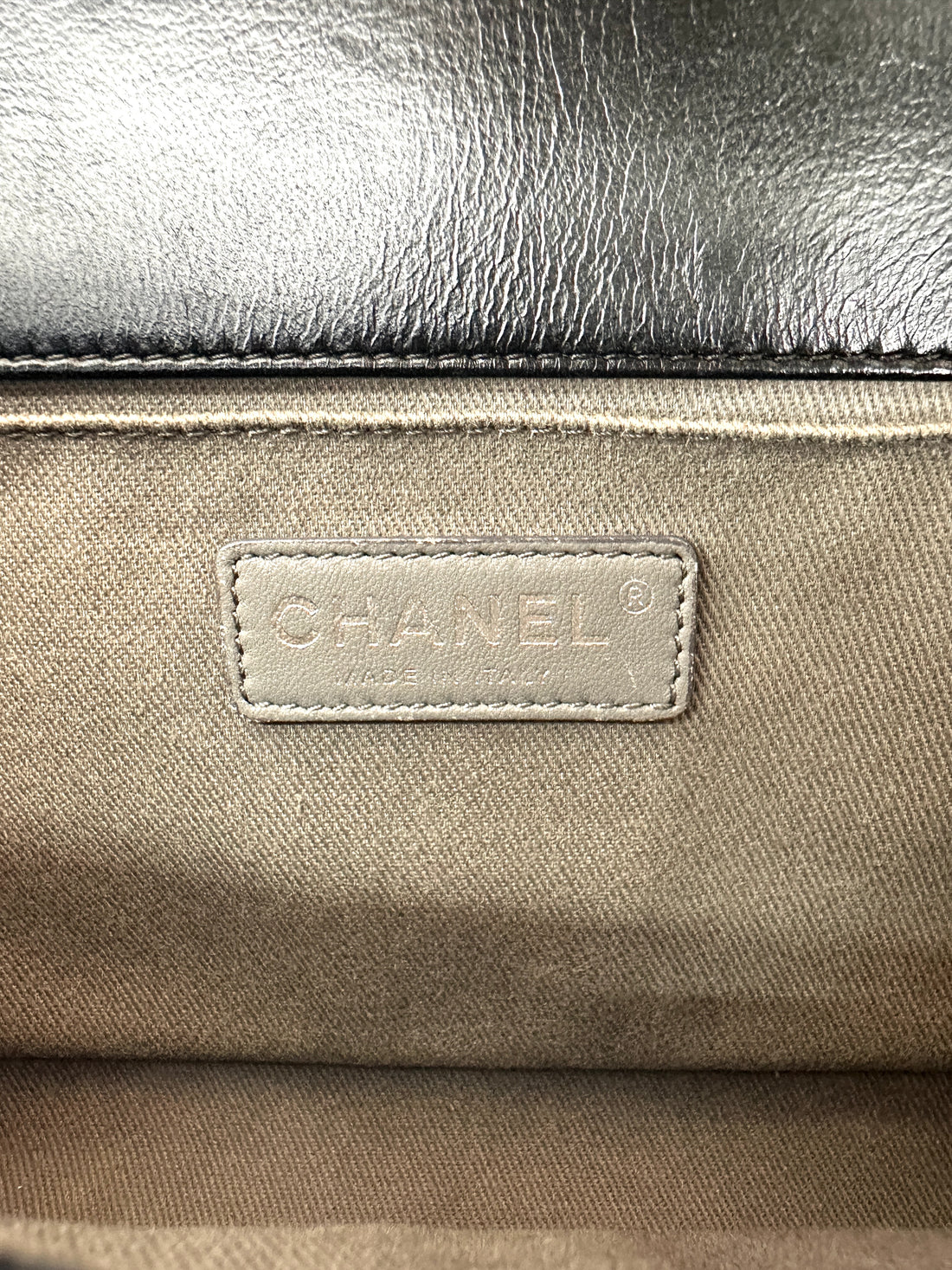 Chanel LeBoy Black Quilted Leather Medium Size Flap Bag With Silver Buckle(15***20) CC2172