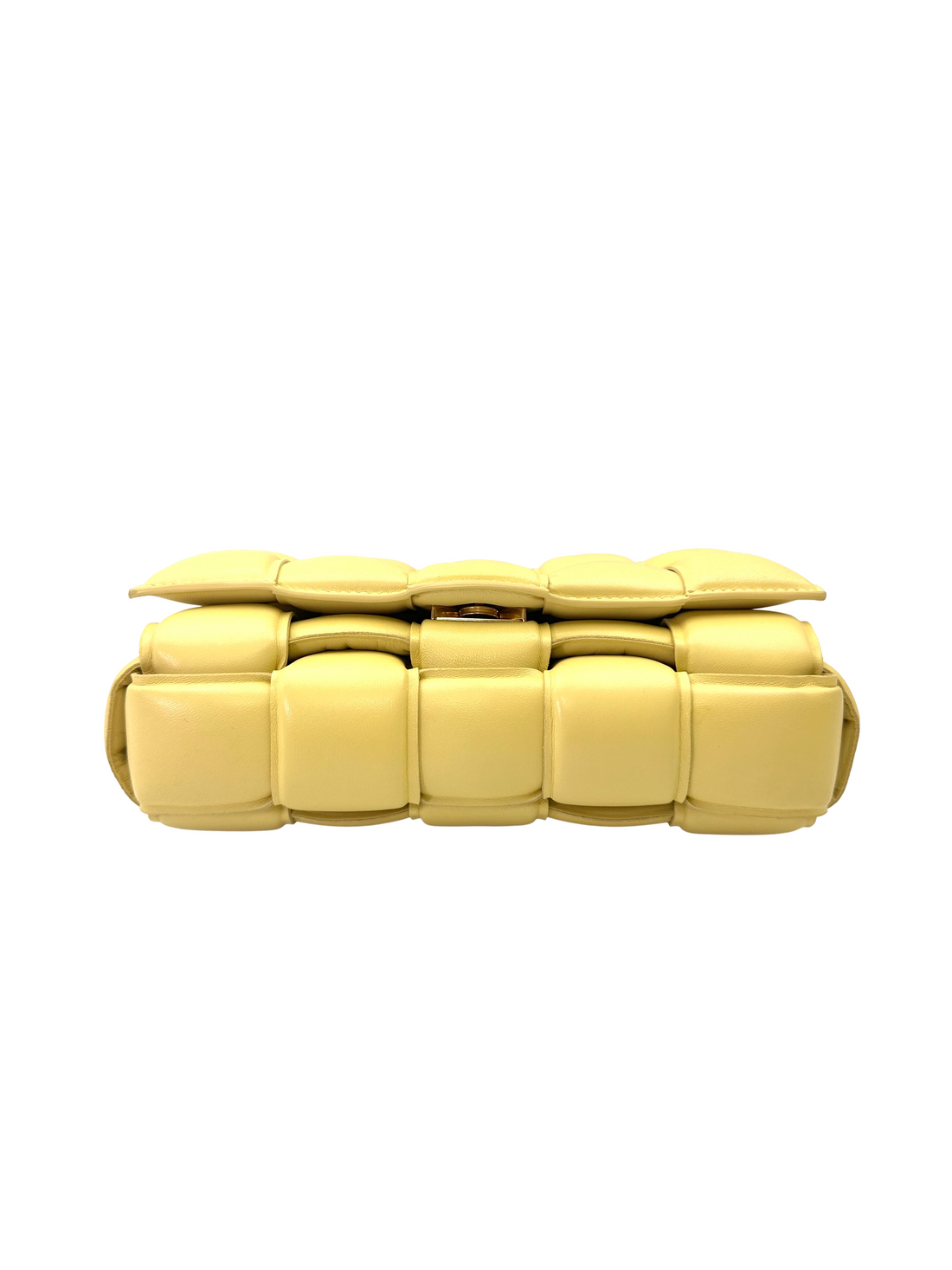 Bottega Veneta Padded Cassette Yellow Leather Shoulder Bag BV134