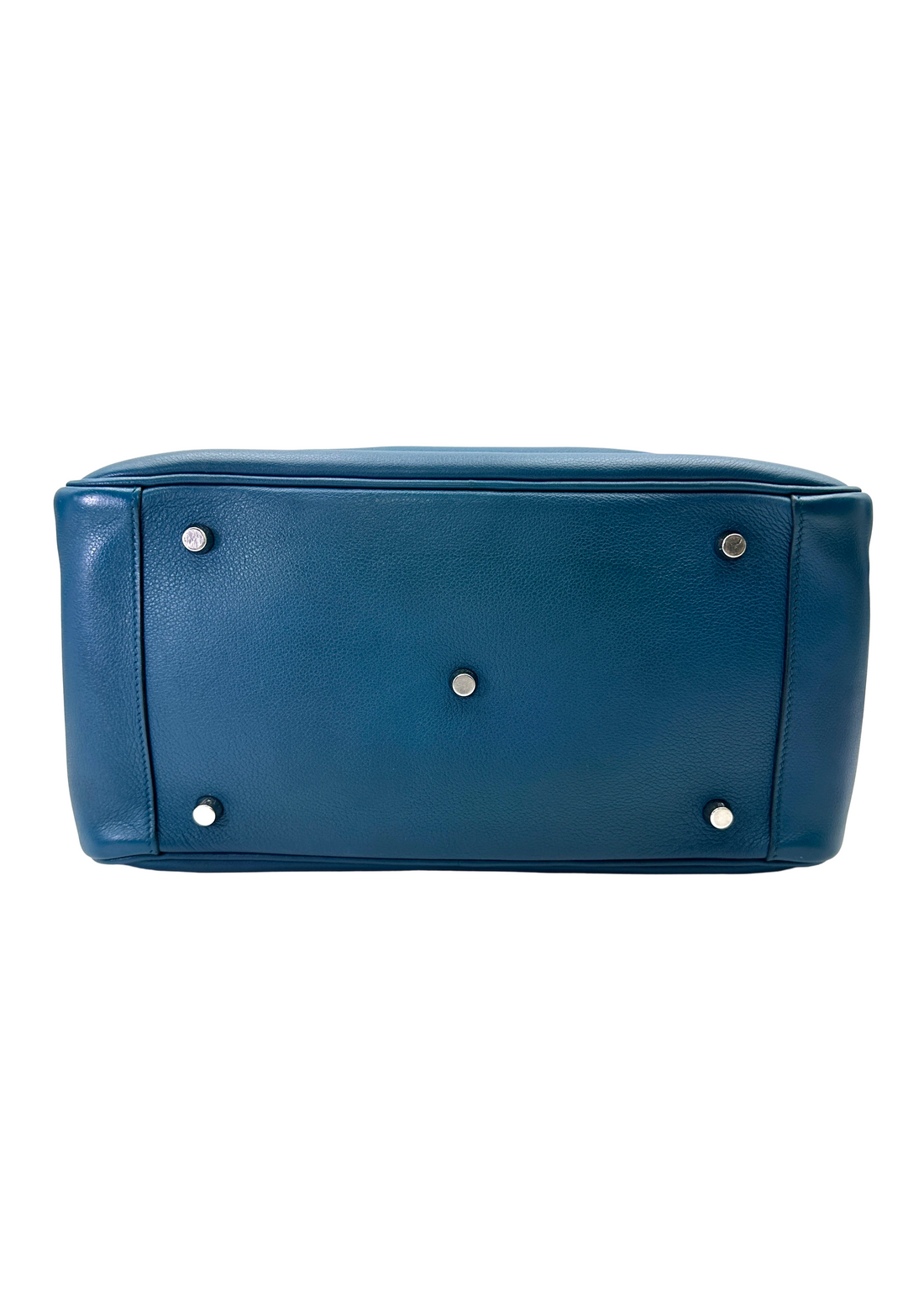 Hermes Lindy34 Blue Leather Handle Bag HR126
