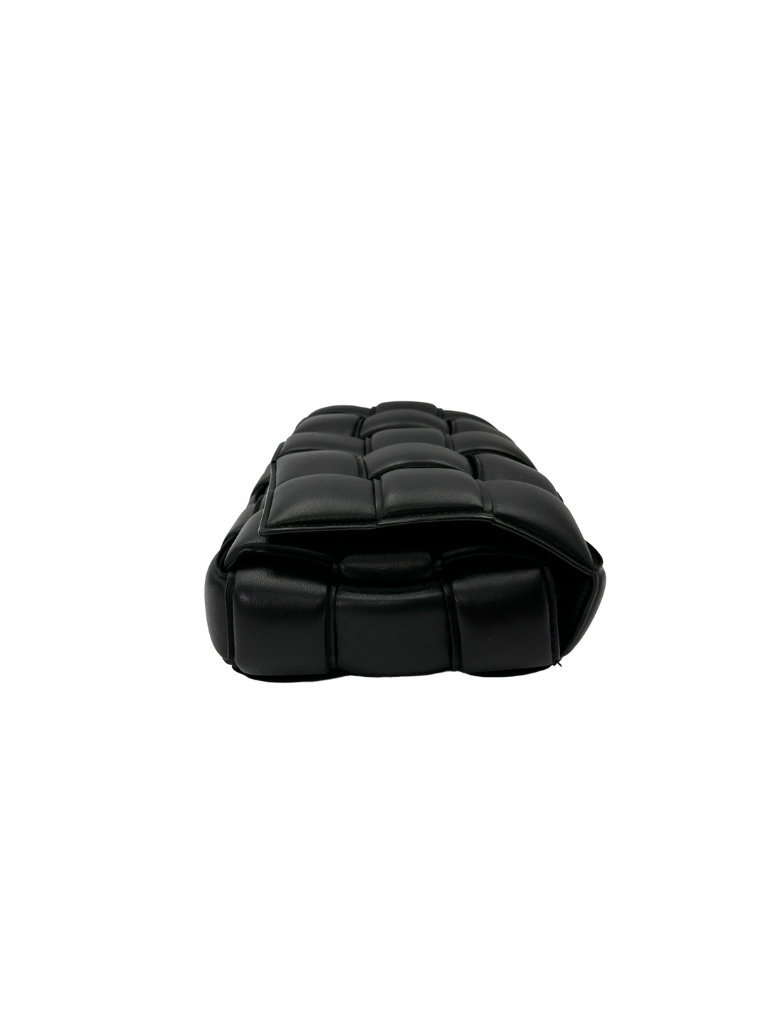 Bottega Veneta Padded Cassette Black Leather Shoulder Bag BV135