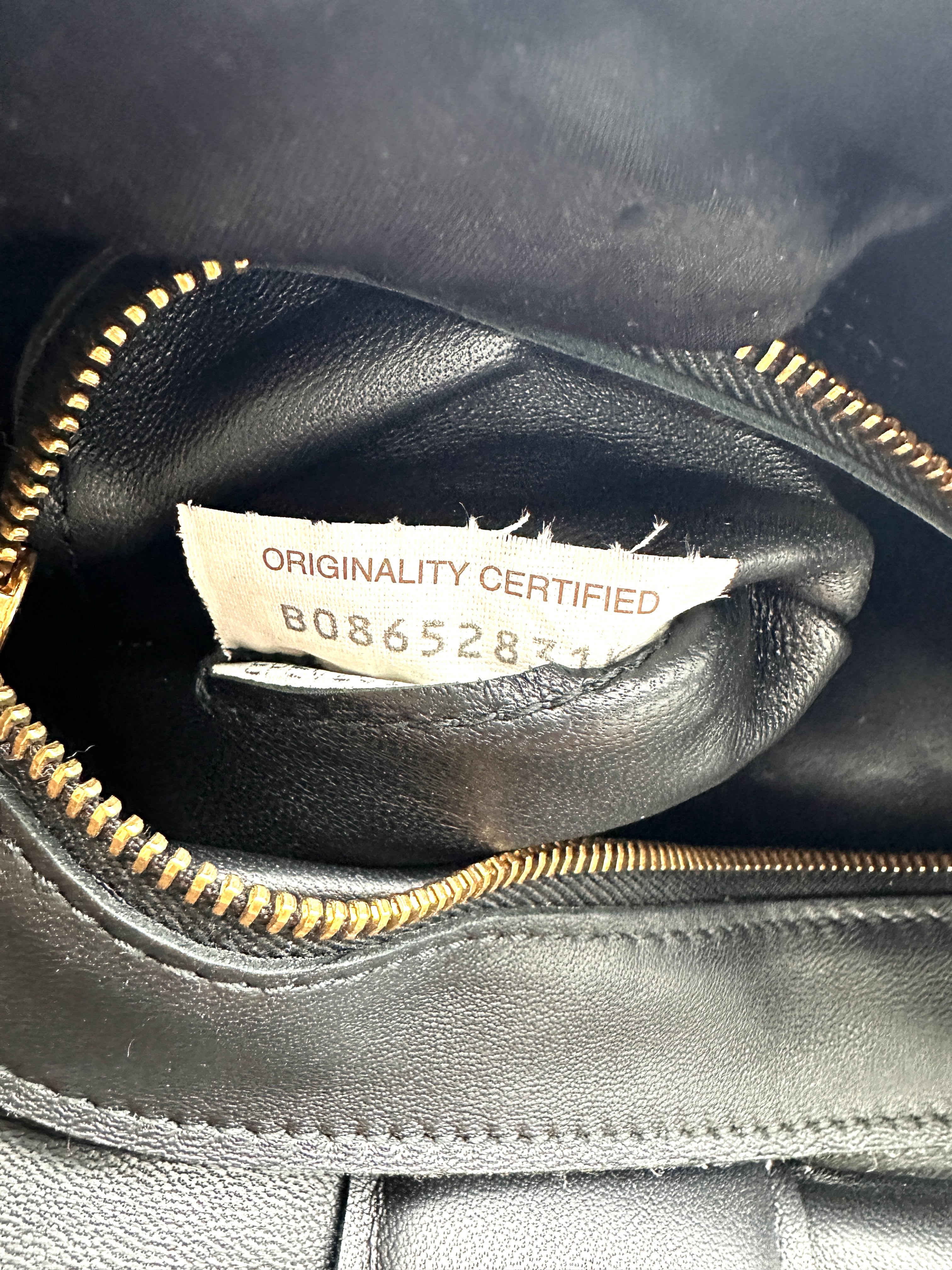 Bottega Veneta Padded Cassette Black Leather Shoulder Bag BV135