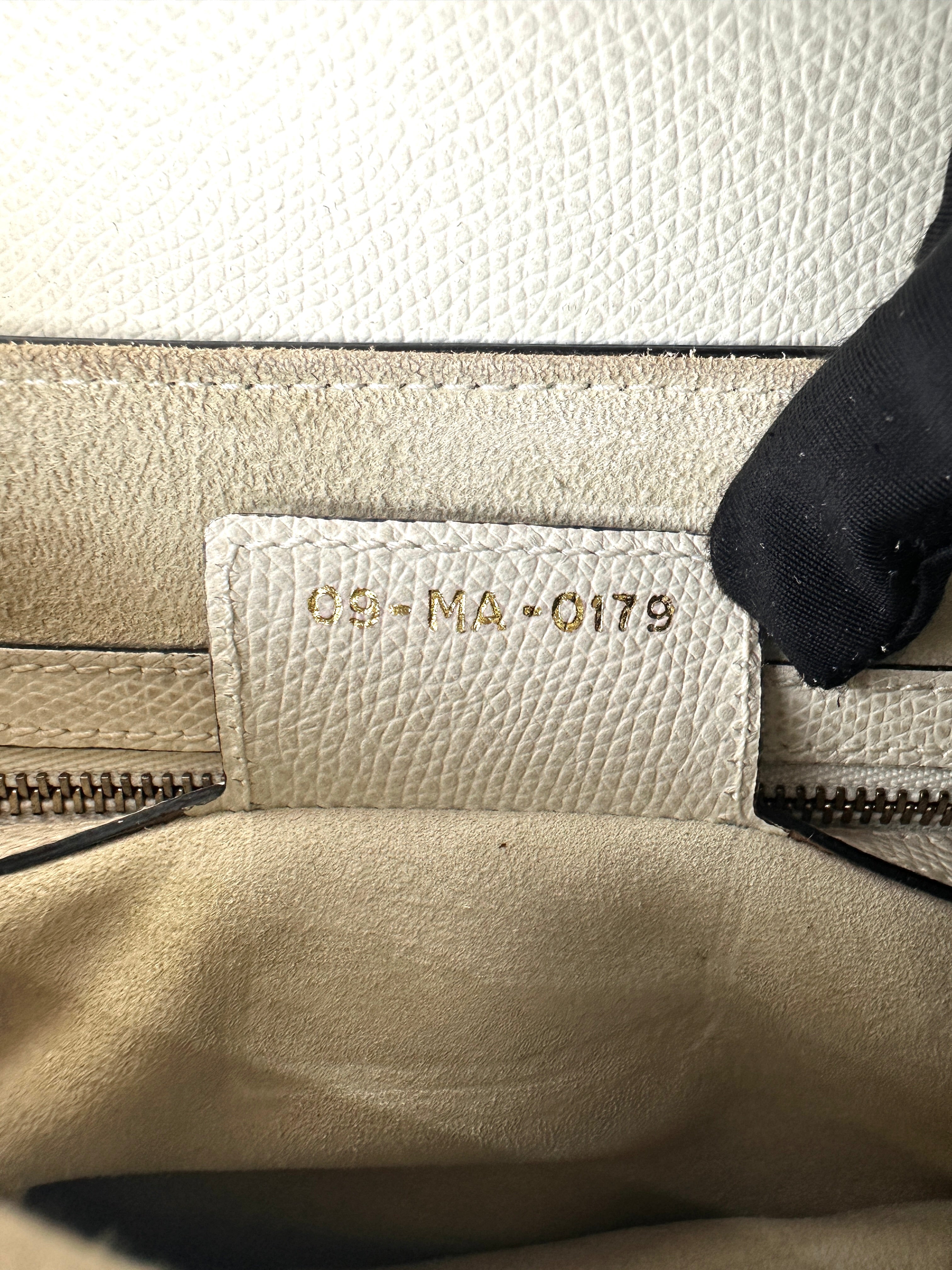 Christian Dior White Leather Medium Size Saddle Bag DR802