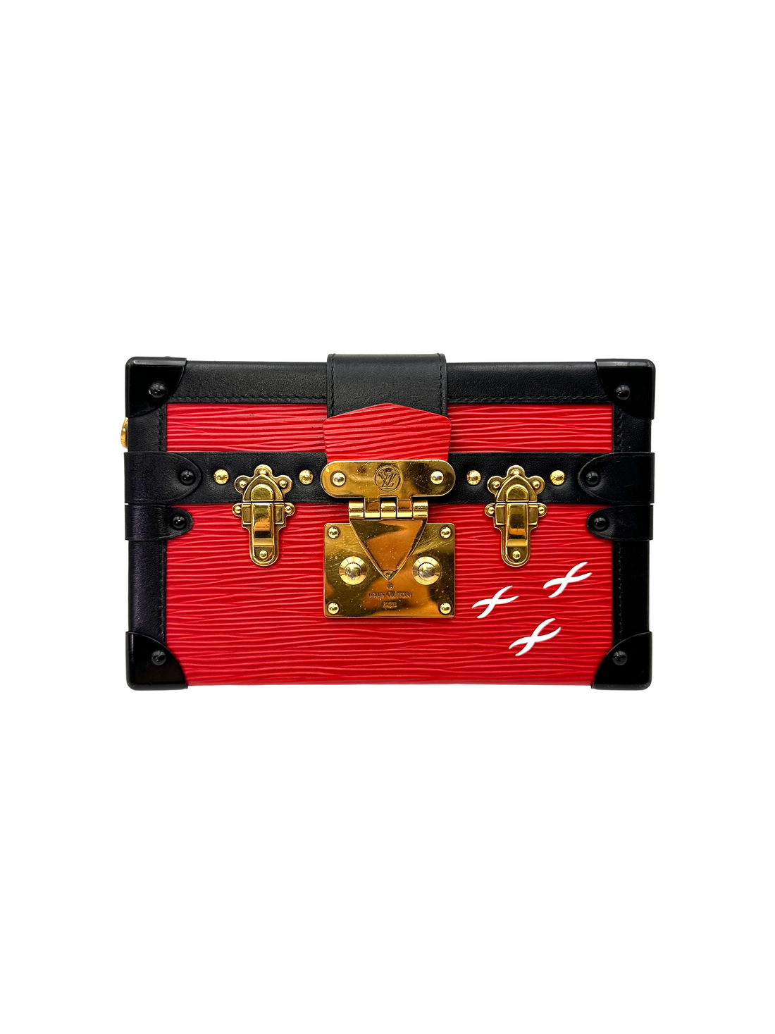 Louis Vuitton Petite Malle Red Epi Leather Shoulder Bag LV3036
