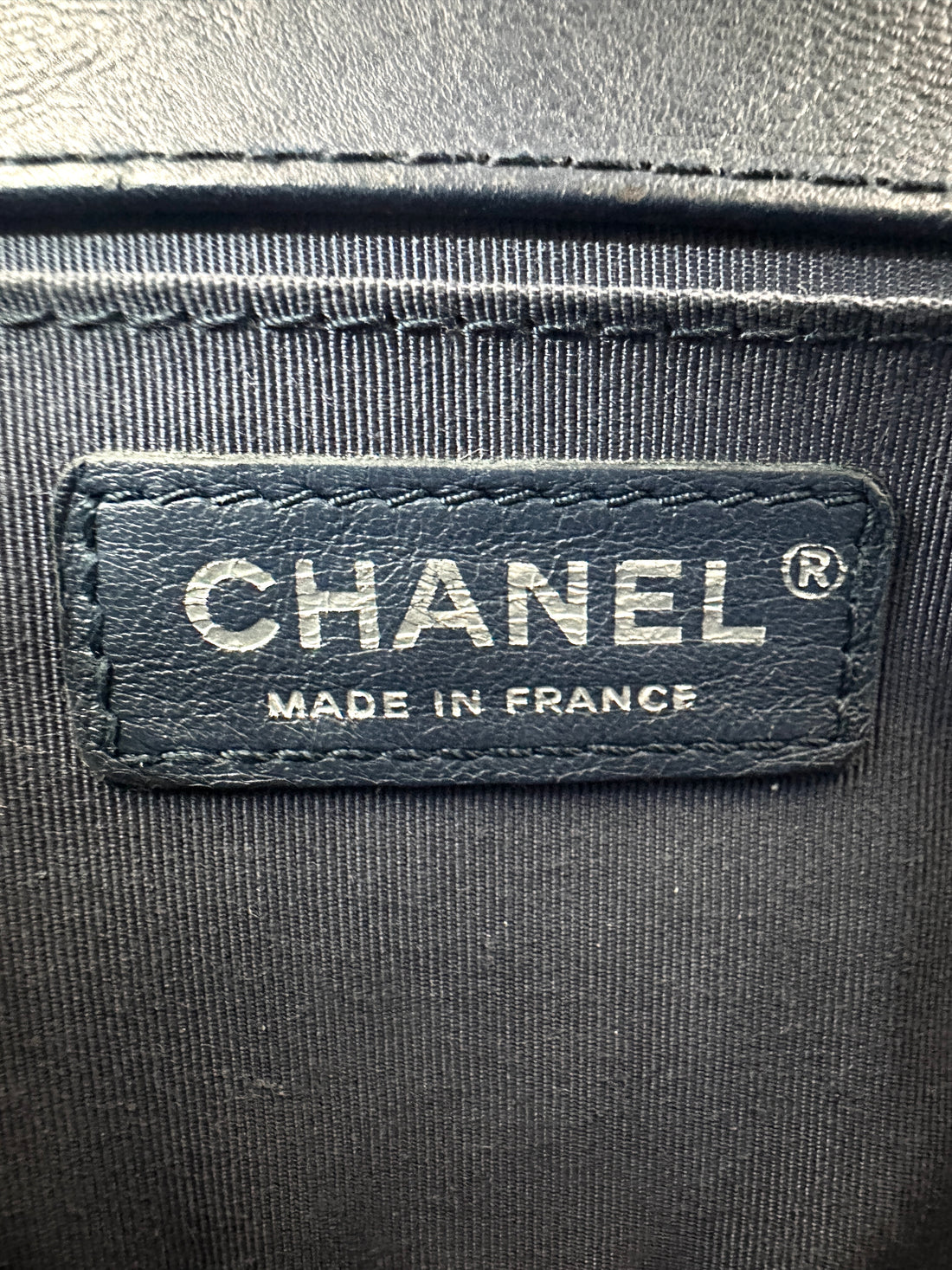 Chanel LeBoy Blue Quilted Leather Medium Size Top Handle Flap Bag With Silver Buckle(23***76)  CC2176
