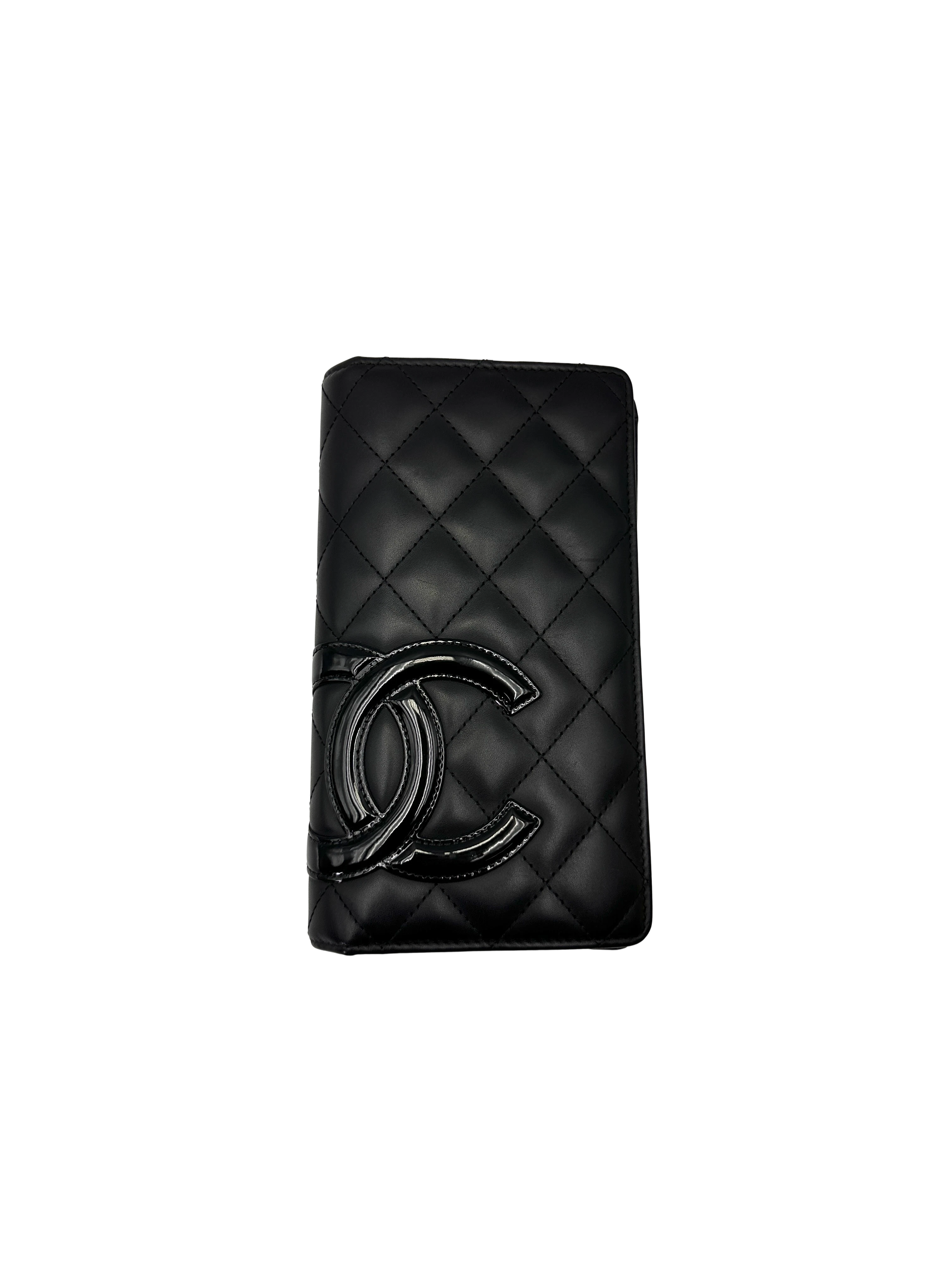 Chanel Cambon Line Black Quilted Leather Wallet(19***66) CC2178