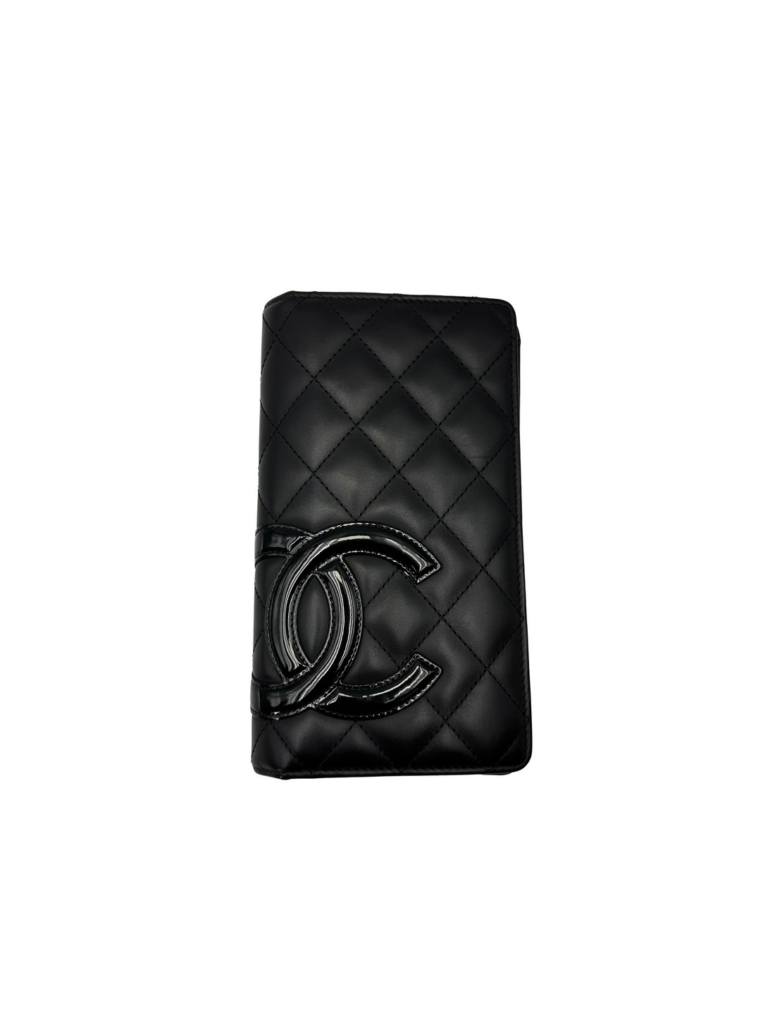 Chanel Cambon Line Black Quilted Leather Wallet(19***66) CC2178