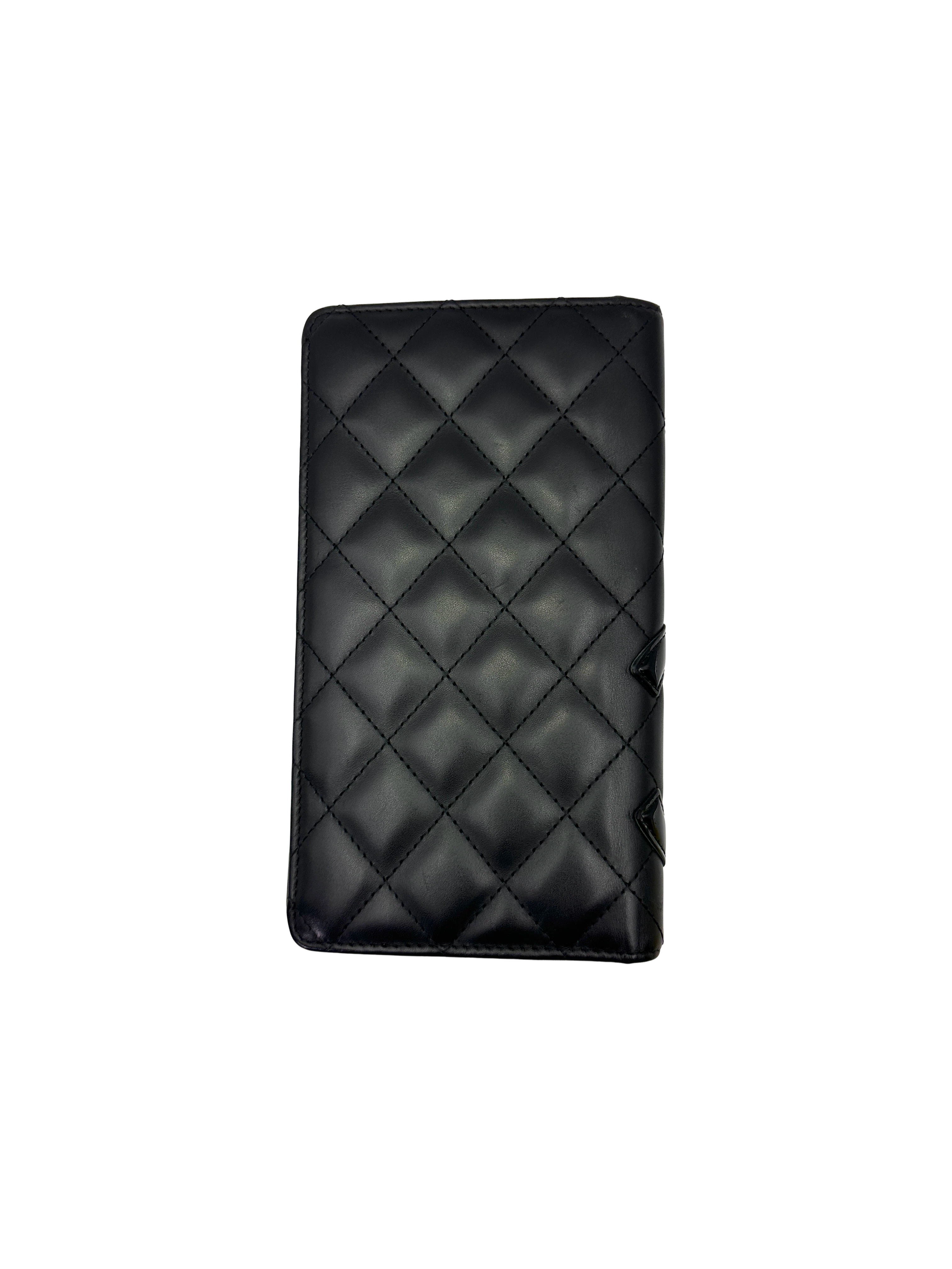 Chanel Cambon Line Black Quilted Leather Wallet(19***66) CC2178