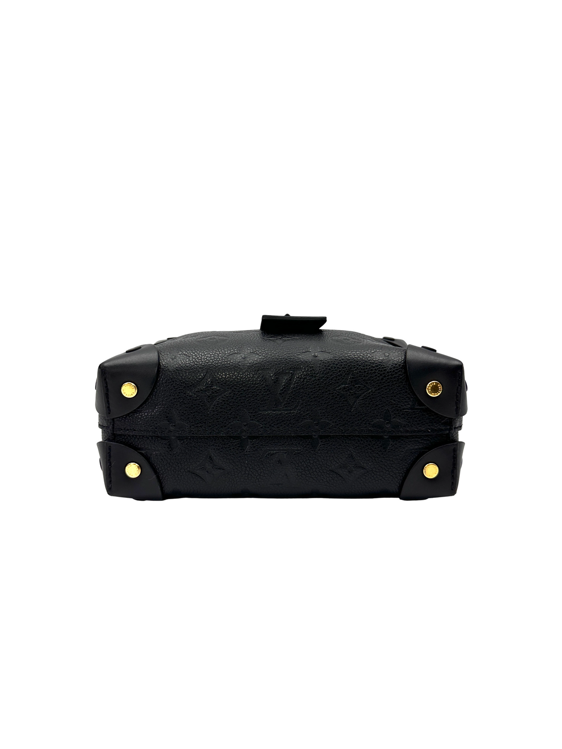 Louis Vuitton Petite Malle Souple Black Monogram Empreinte Handle Bag LV3038