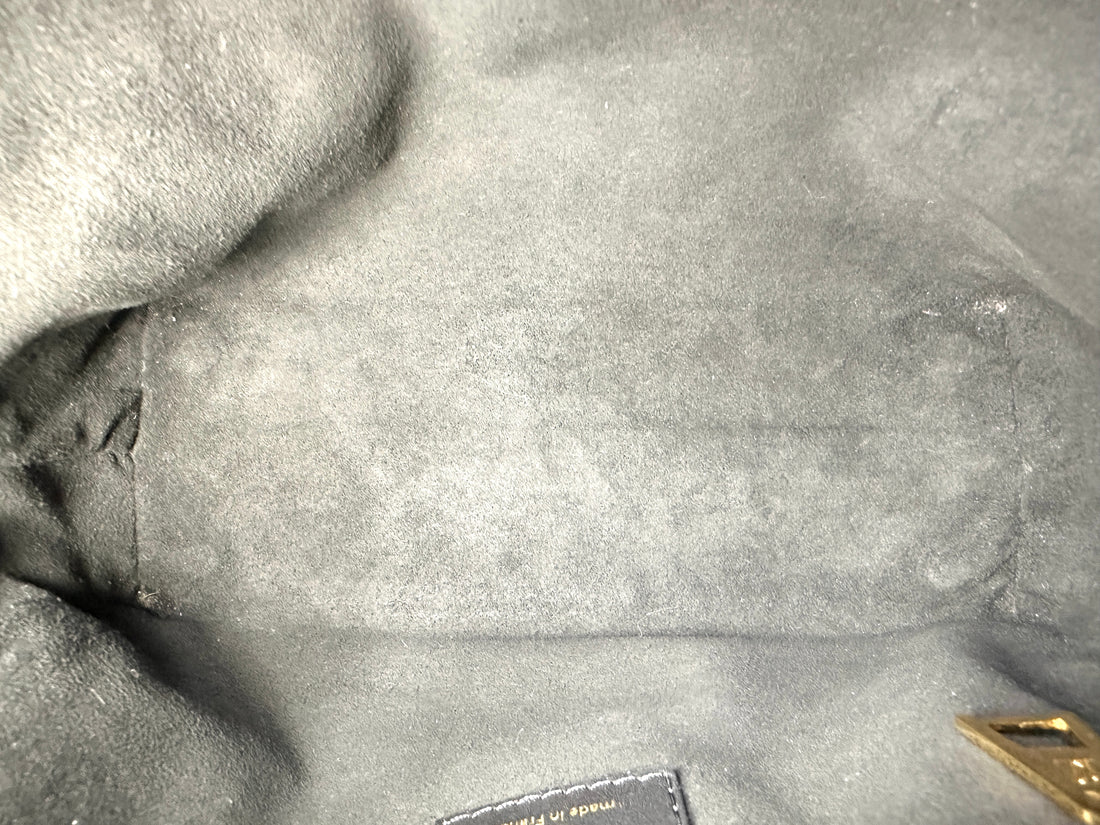 Louis Vuitton Petite Malle Souple Black Monogram Empreinte Handle Bag LV3038