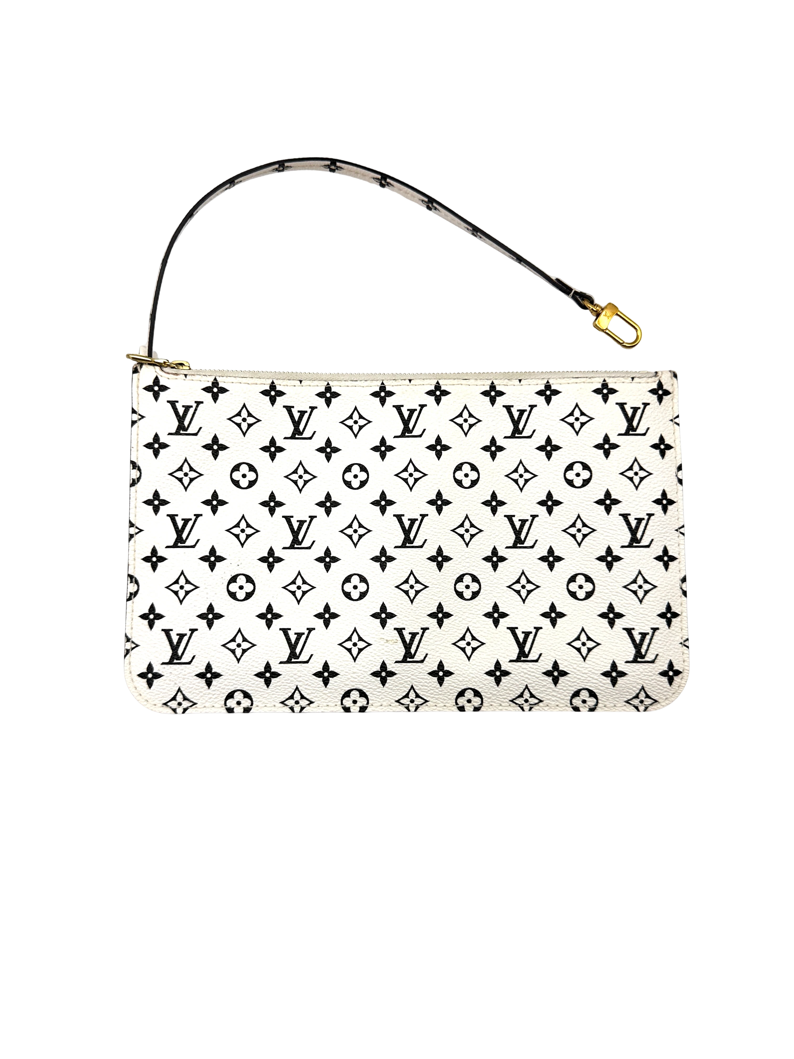 Louis Vuitton Neverfull MM Green/White Giant Monogram Handle Bag LV3039