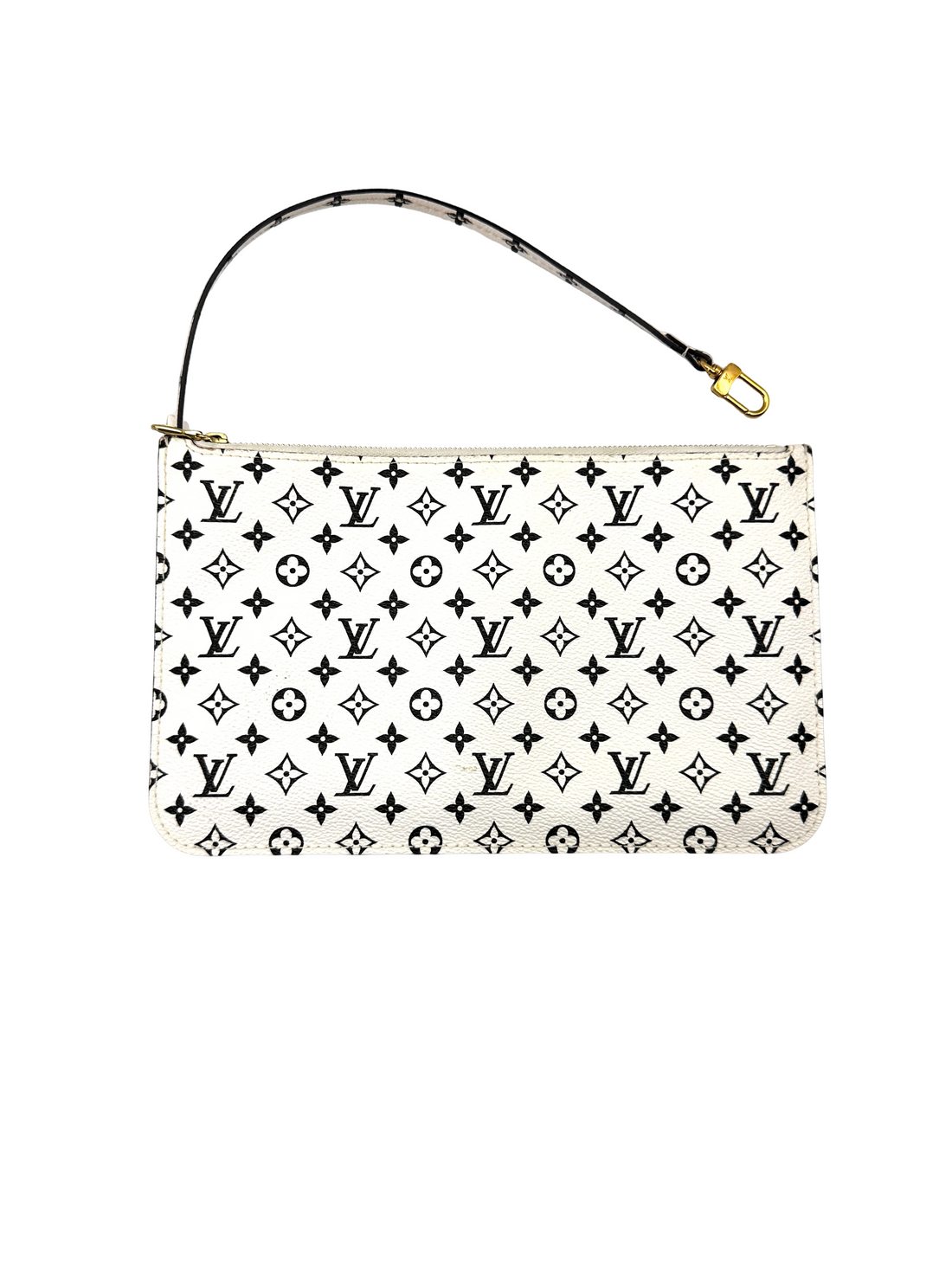 Louis Vuitton Neverfull MM Green/White Giant Monogram Handle Bag LV3039