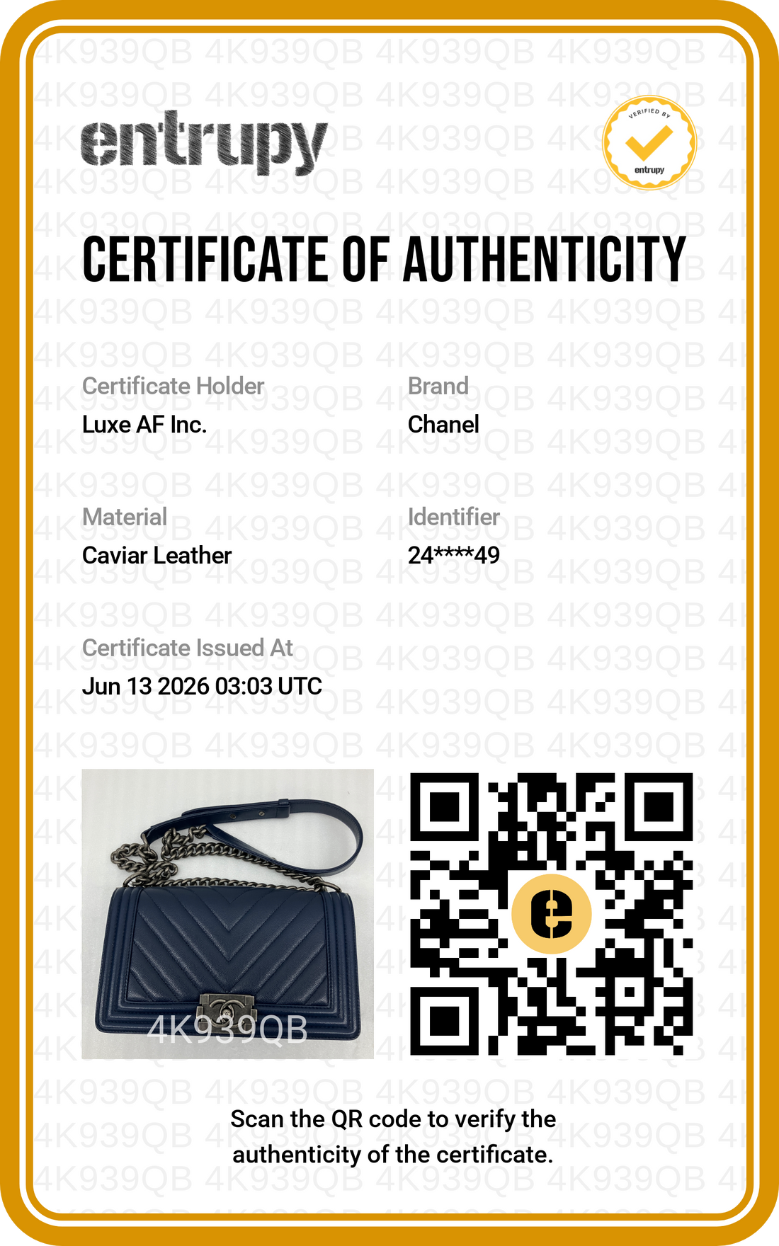 Chanel LeBoy Navy Chevron Quilted Leather Medium Size Flap Bag With Silver Buckle(24***49) CC2163