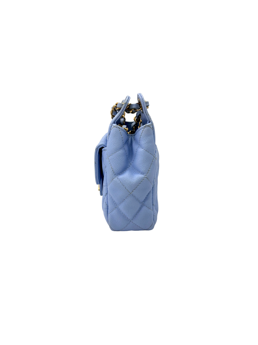 Chanel 23P Light Blue Quilted Leather Hobo Bag(TK***A8) IRIS245