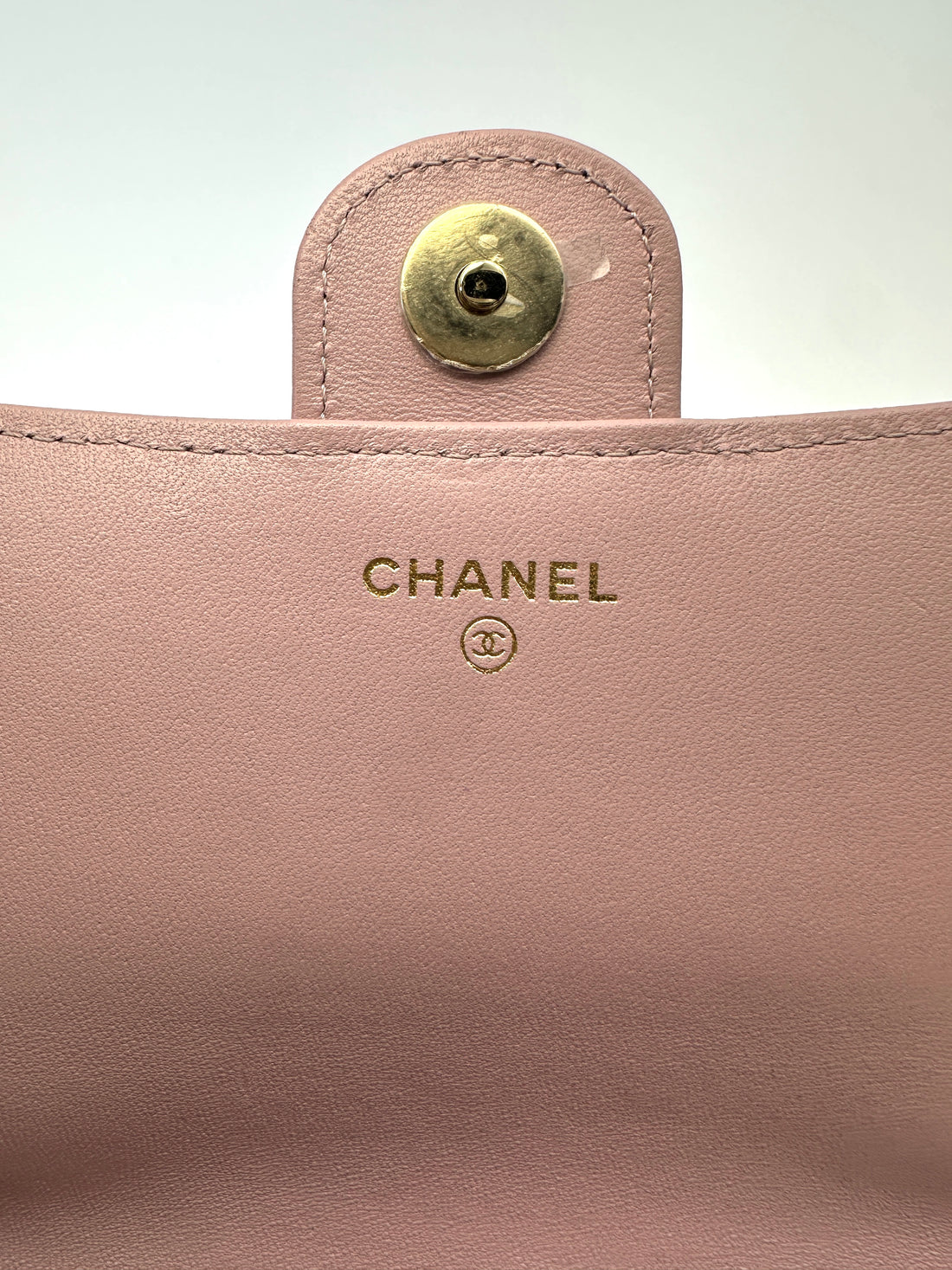 Chanel Classic Flap Pink Quilted Lambskin Top Handle Shoulder Bag(XU***XC) IRIS247
