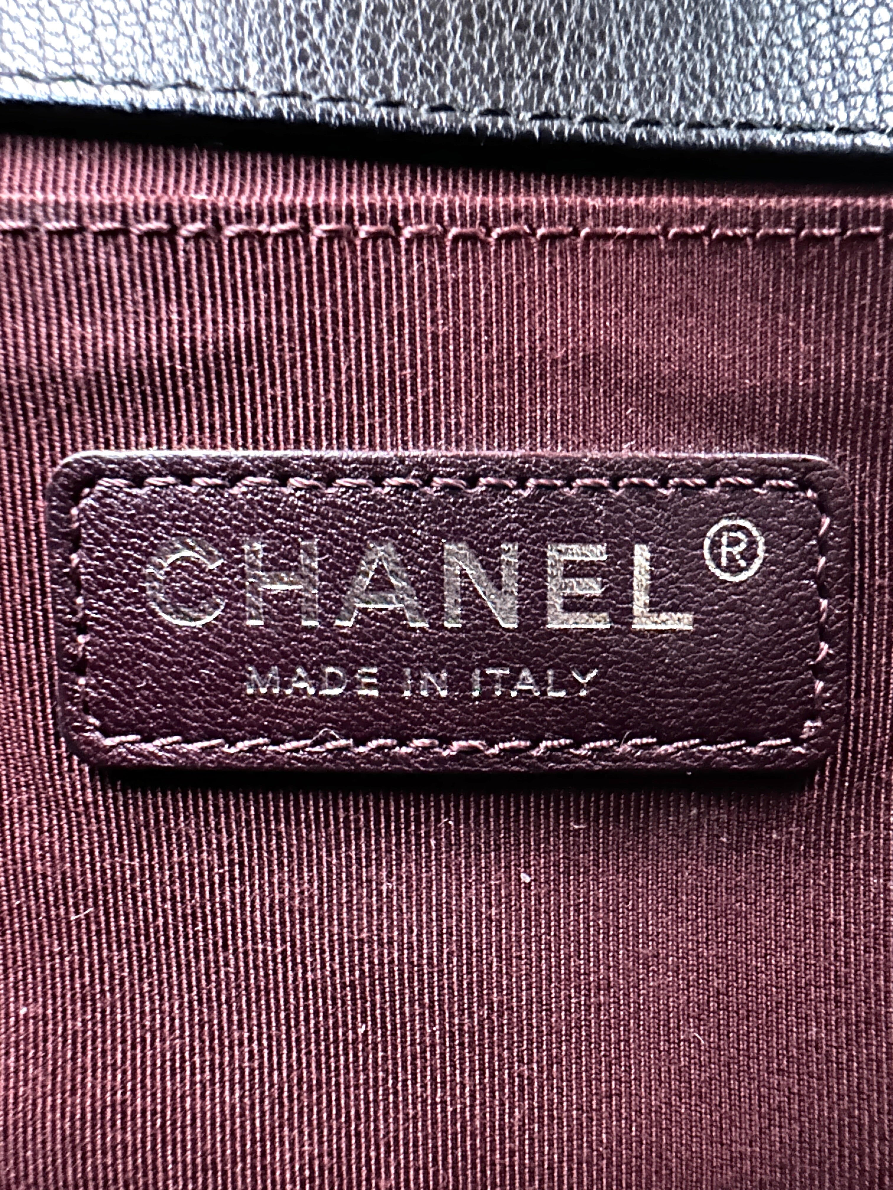 Chanel LeBoy Black Quilted Leather Flap Bag With Silver Buckle(21***28) CC2183