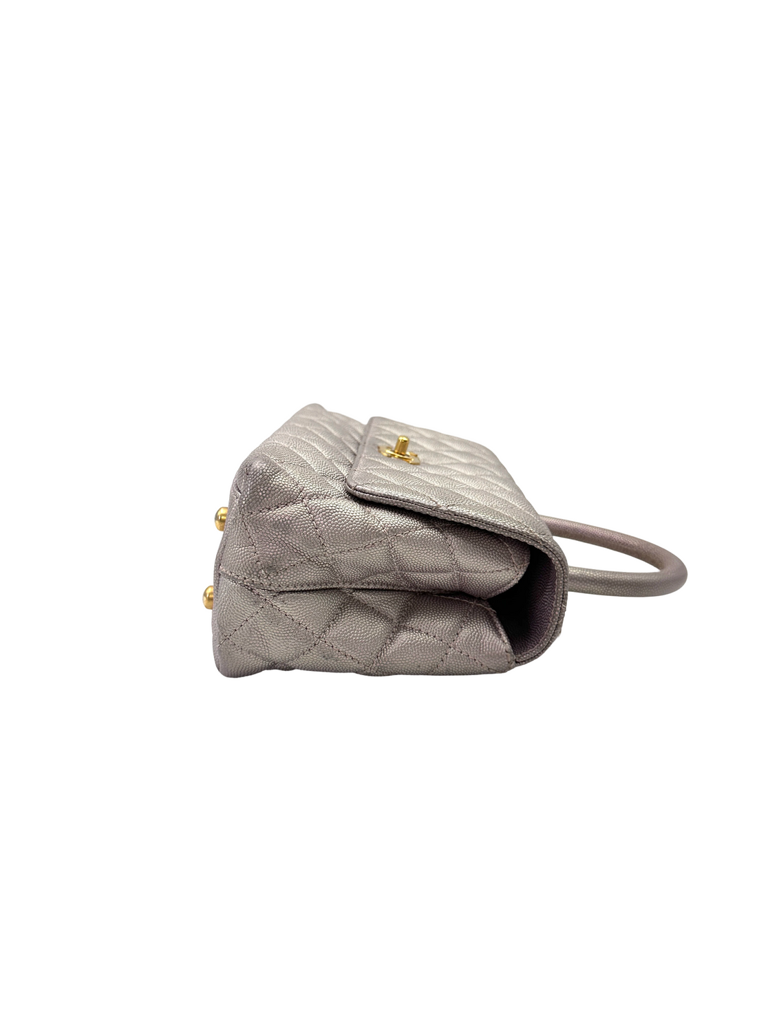 Chanel CoCo Handle Iridescent Purple Quilted Leather Small Size Shoulder Bag(GE***N0) IRIS244