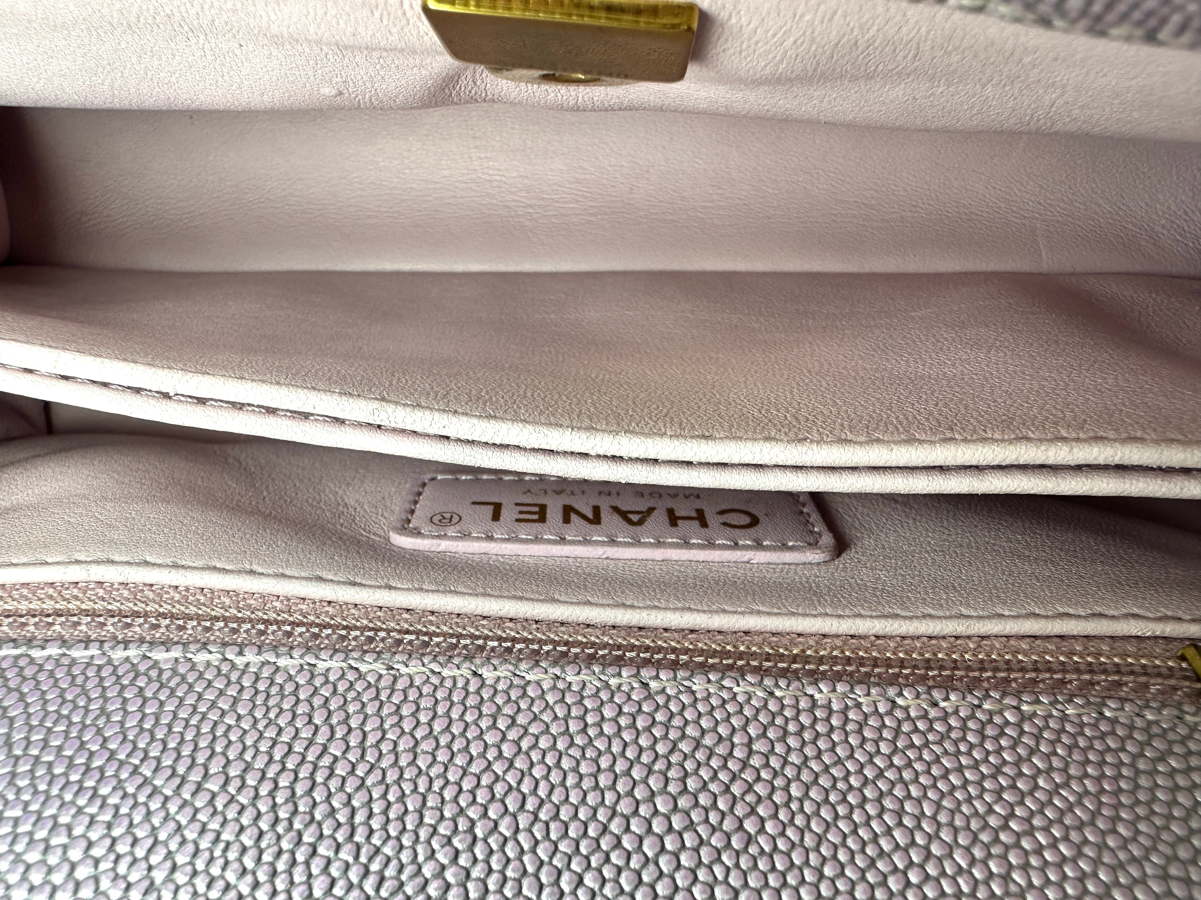 Chanel CoCo Handle Iridescent Purple Quilted Leather Small Size Shoulder Bag(GE***N0) IRIS244