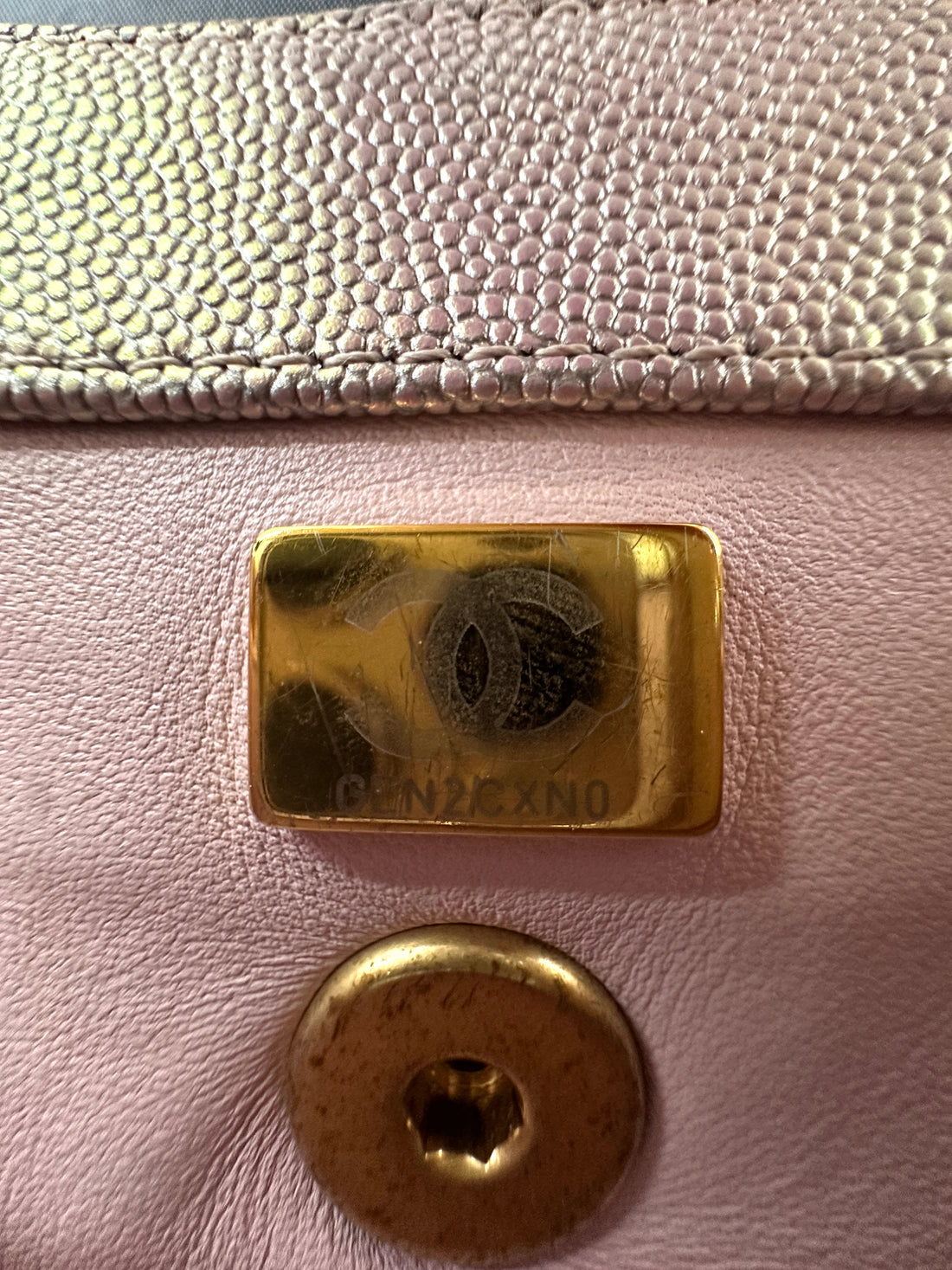 Chanel CoCo Handle Iridescent Purple Quilted Leather Small Size Shoulder Bag(GE***N0) IRIS244