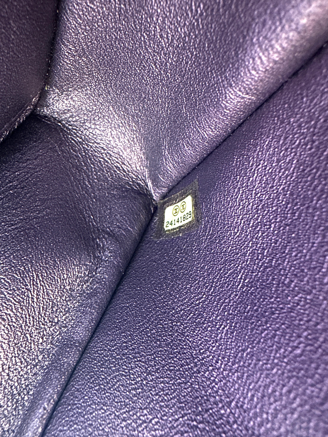 Chanel Classic Flap Iridescent Purple Quilted Leather Shoulder Bag With Silver Buckle(24***29) IRIS246