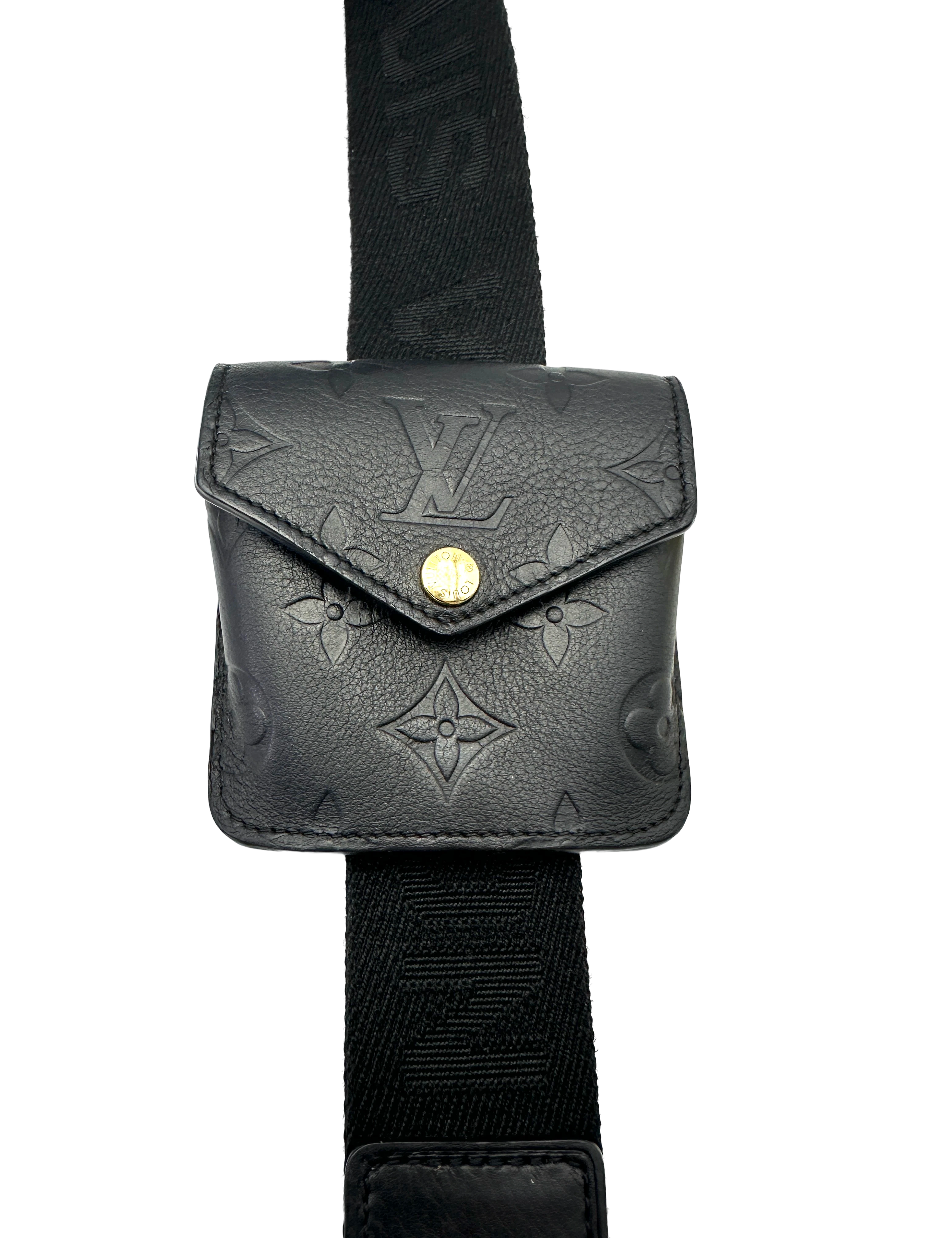 Louis Vuitton Utility Crossbody Black Empreinte Leather Handle Bag LV3046