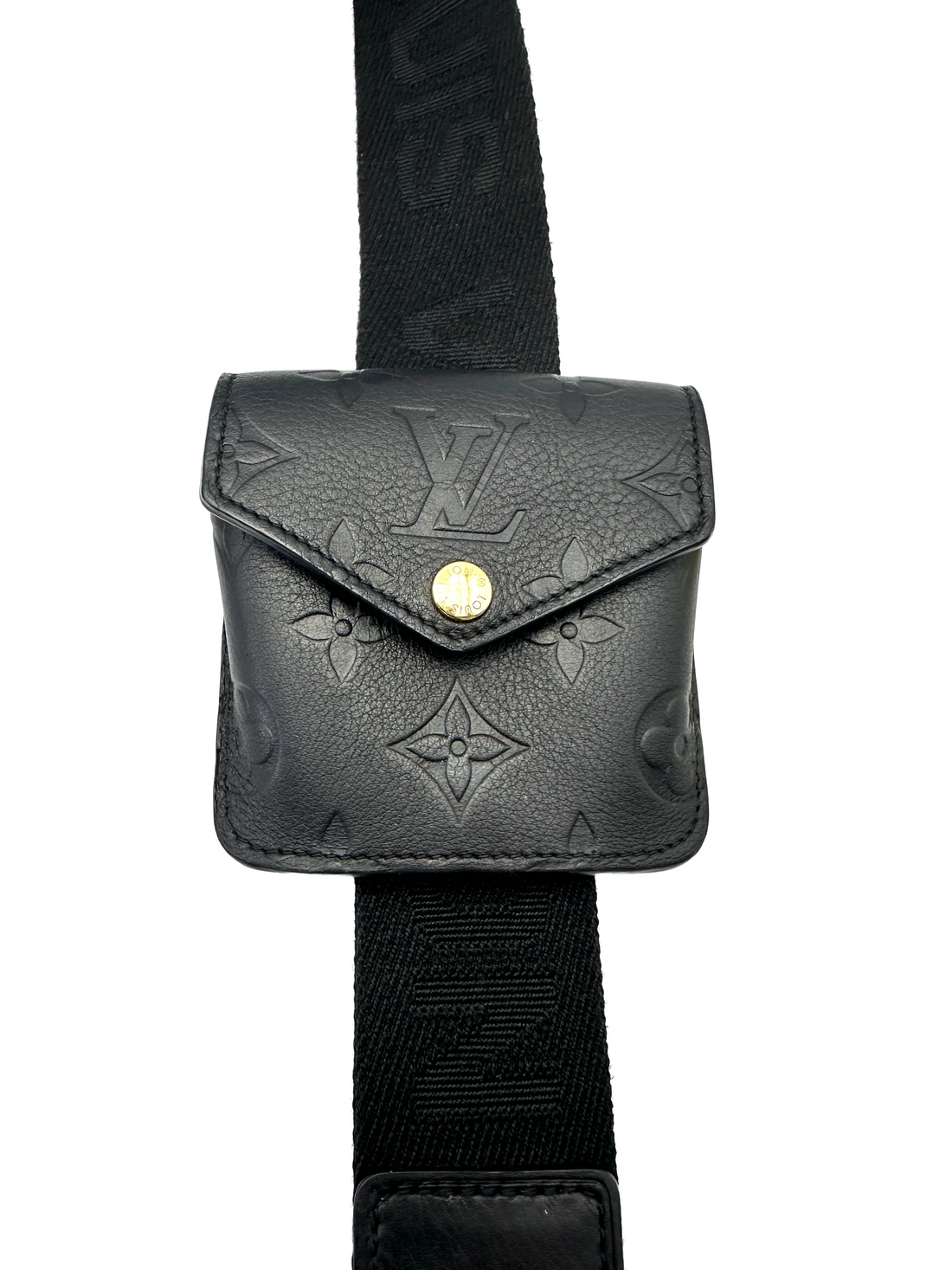 Louis Vuitton Utility Crossbody Black Empreinte Leather Handle Bag LV3046