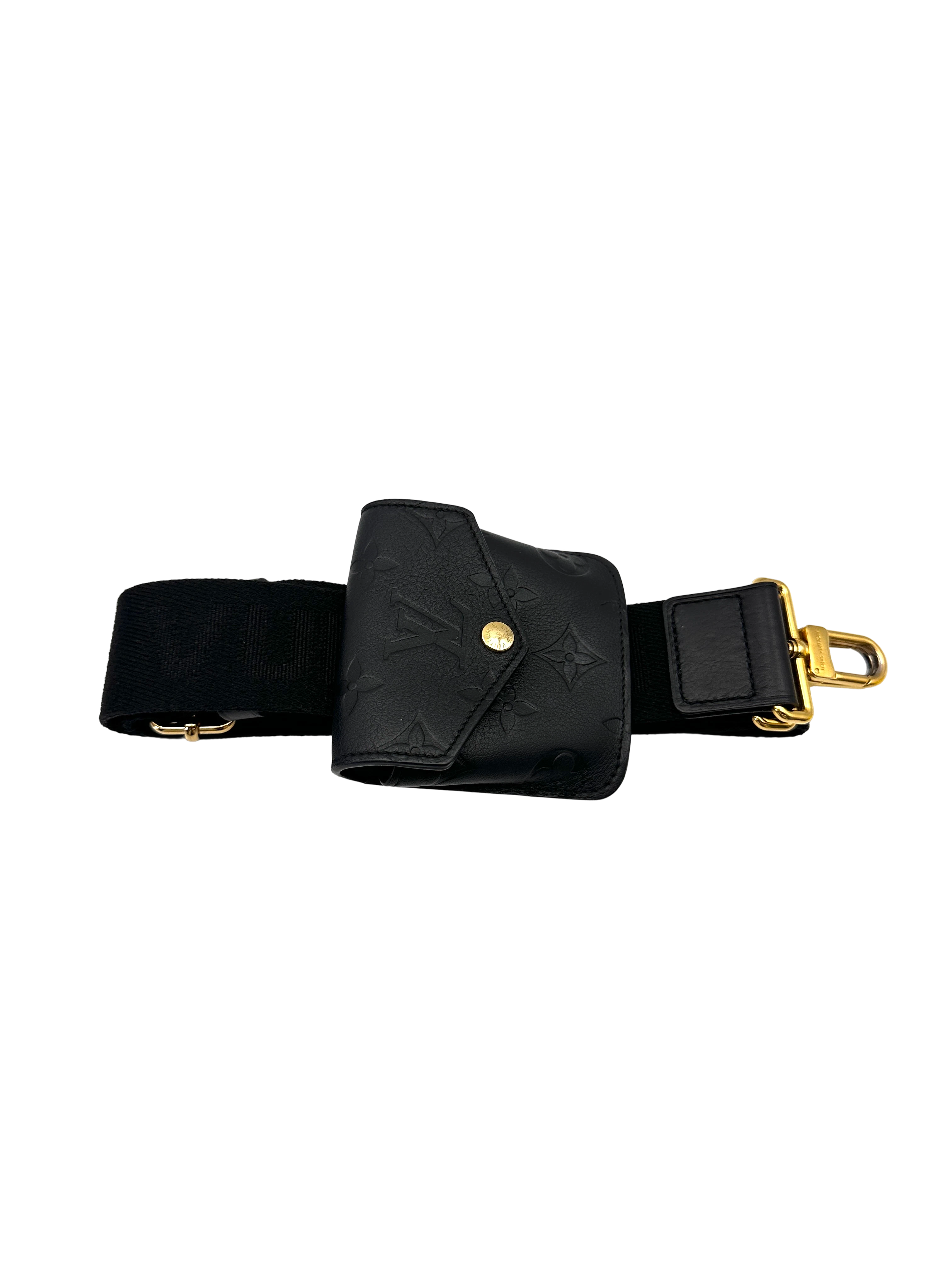 Louis Vuitton Utility Crossbody Black Empreinte Leather Handle Bag LV3046