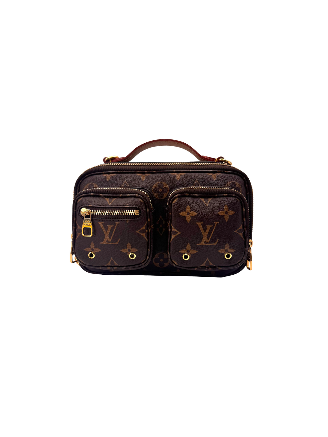 Louis Vuitton Utility Crossbody Monogram Canvas Handle Bag LV3041