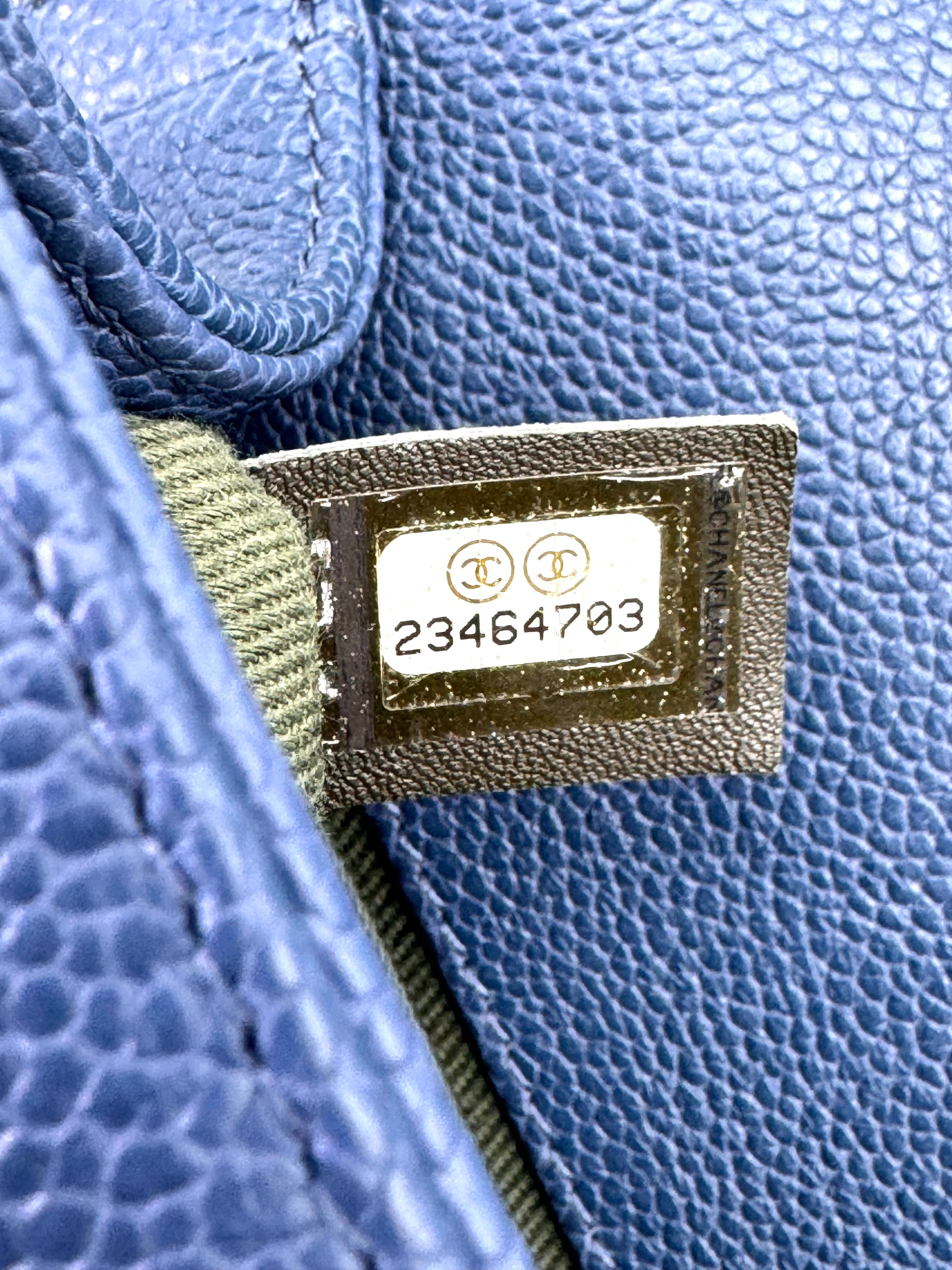 Chanel LeBoy Navy Quilted Leather Flap Bag With Gold Buckle(23***03) CC2182