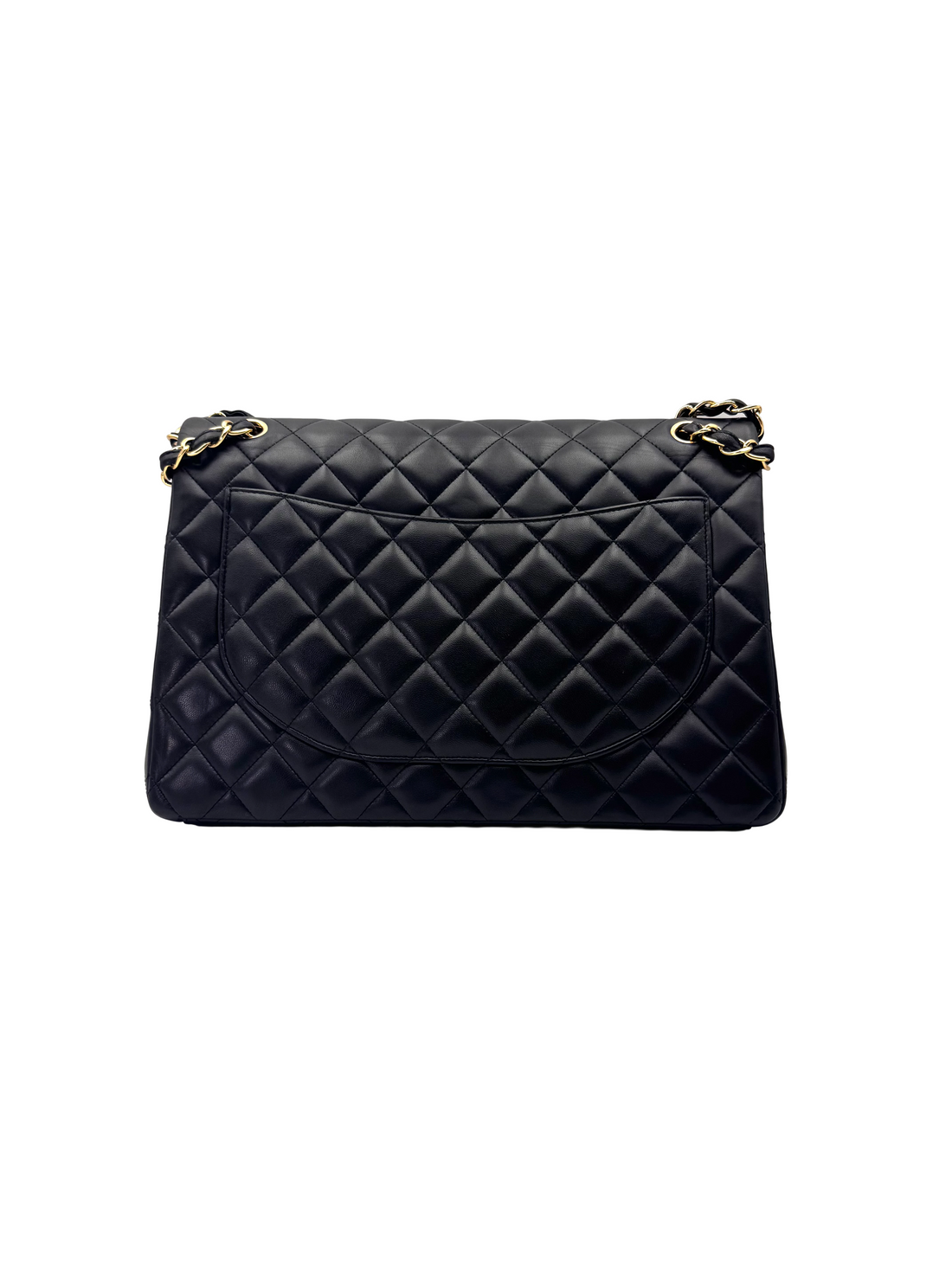 Chanel Classic Flap Black Quilted Leather Shoulder Bag With Gold Buckle(15***77) CC2184