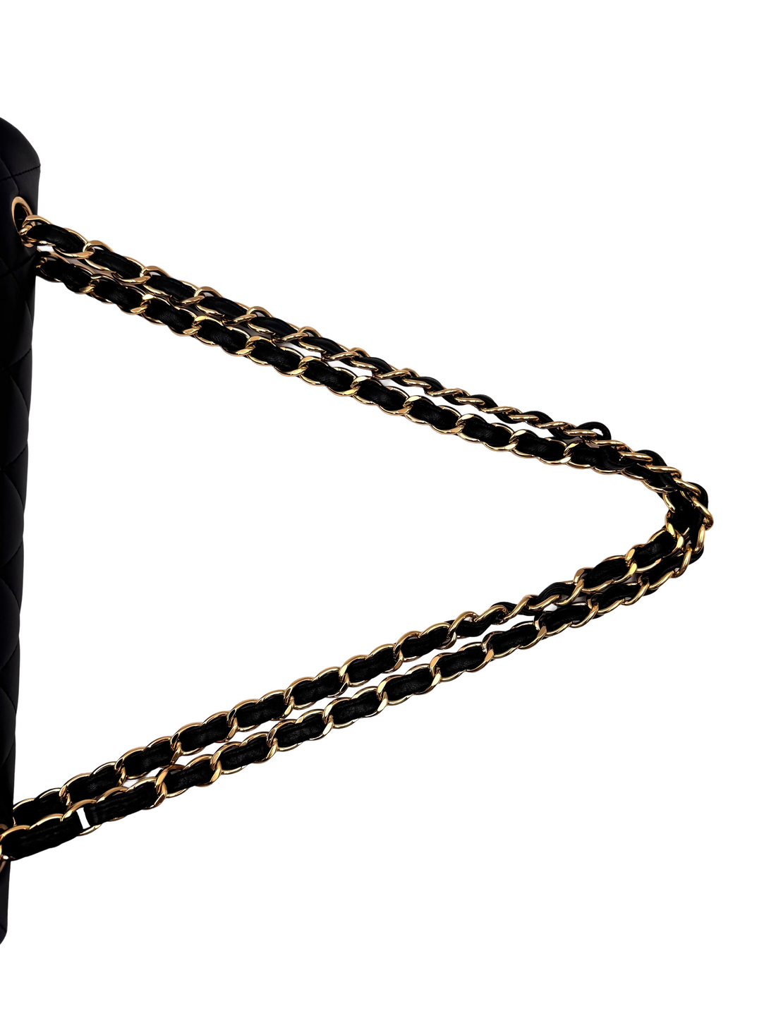 Chanel Classic Flap Black Quilted Leather Shoulder Bag With Gold Buckle(15***77) CC2184