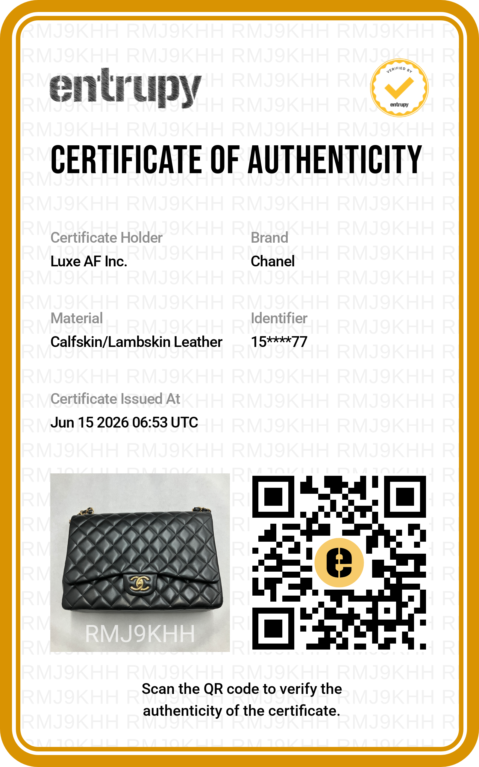 Chanel Classic Flap Black Quilted Leather Shoulder Bag With Gold Buckle(15***77) CC2184