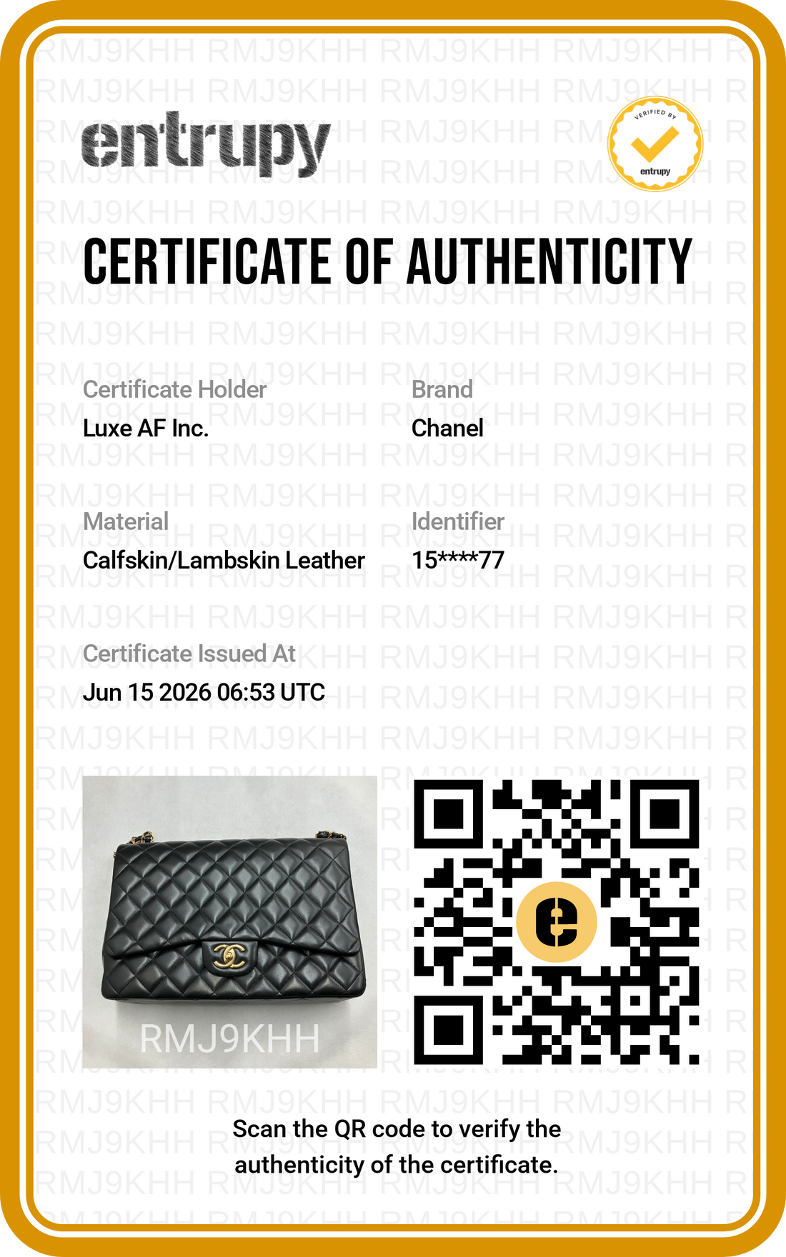 Chanel Classic Flap Black Quilted Leather Shoulder Bag With Gold Buckle(15***77) CC2184